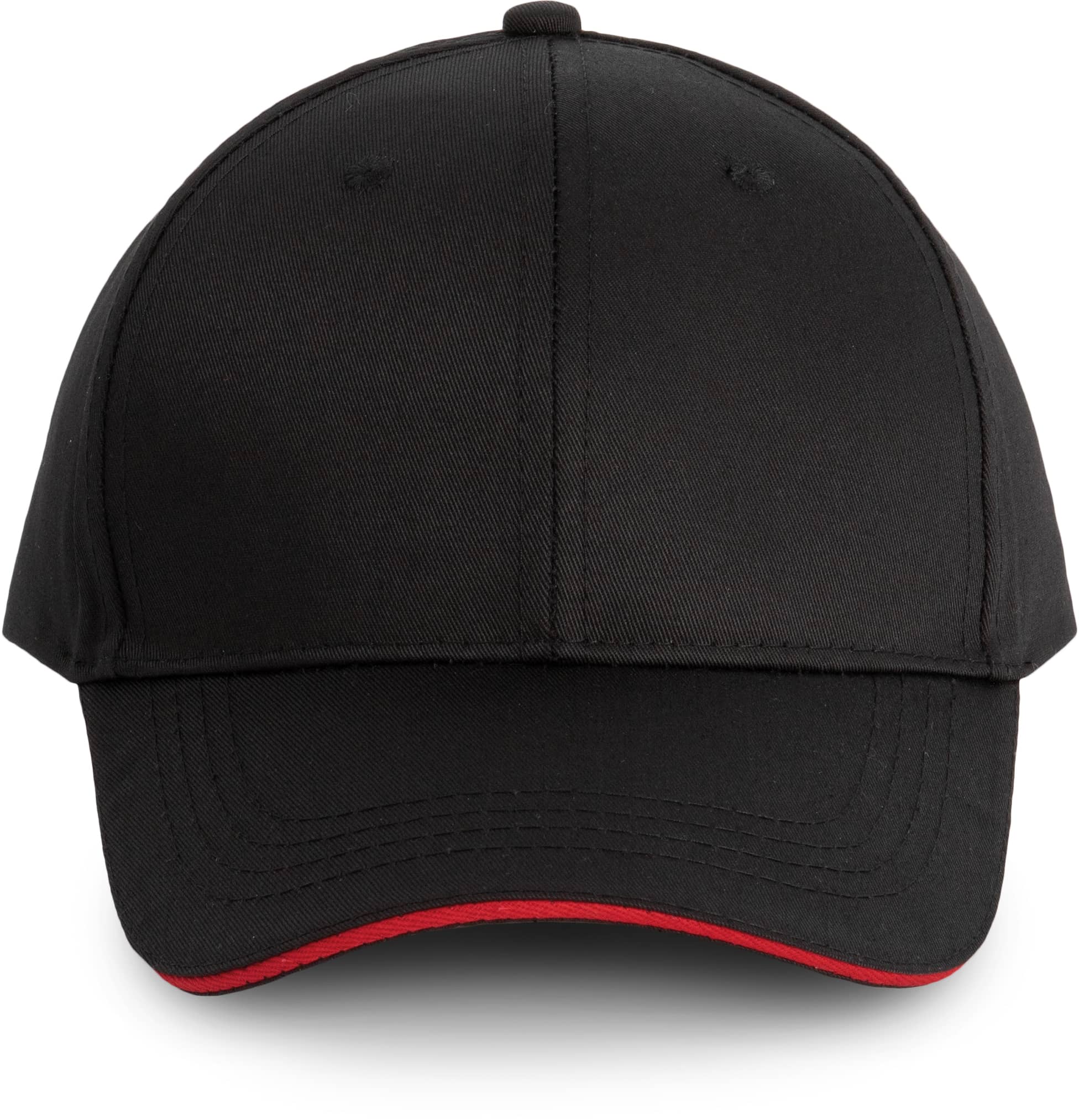 6-Panel-Cap mit Kontrast-Sandwichschirm OEKO-TEX® STANDARD 100