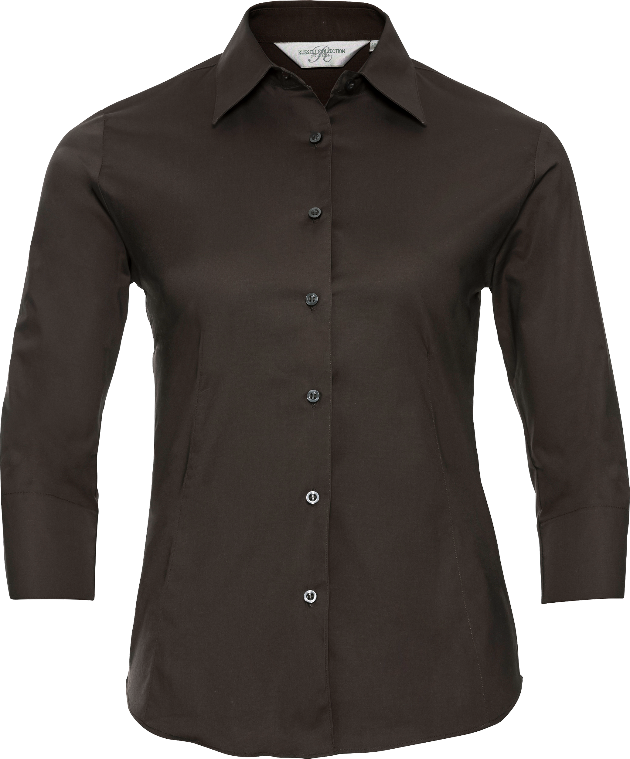 Ladies' Long Sleeve Classic Pure Cotton Poplin Shirt