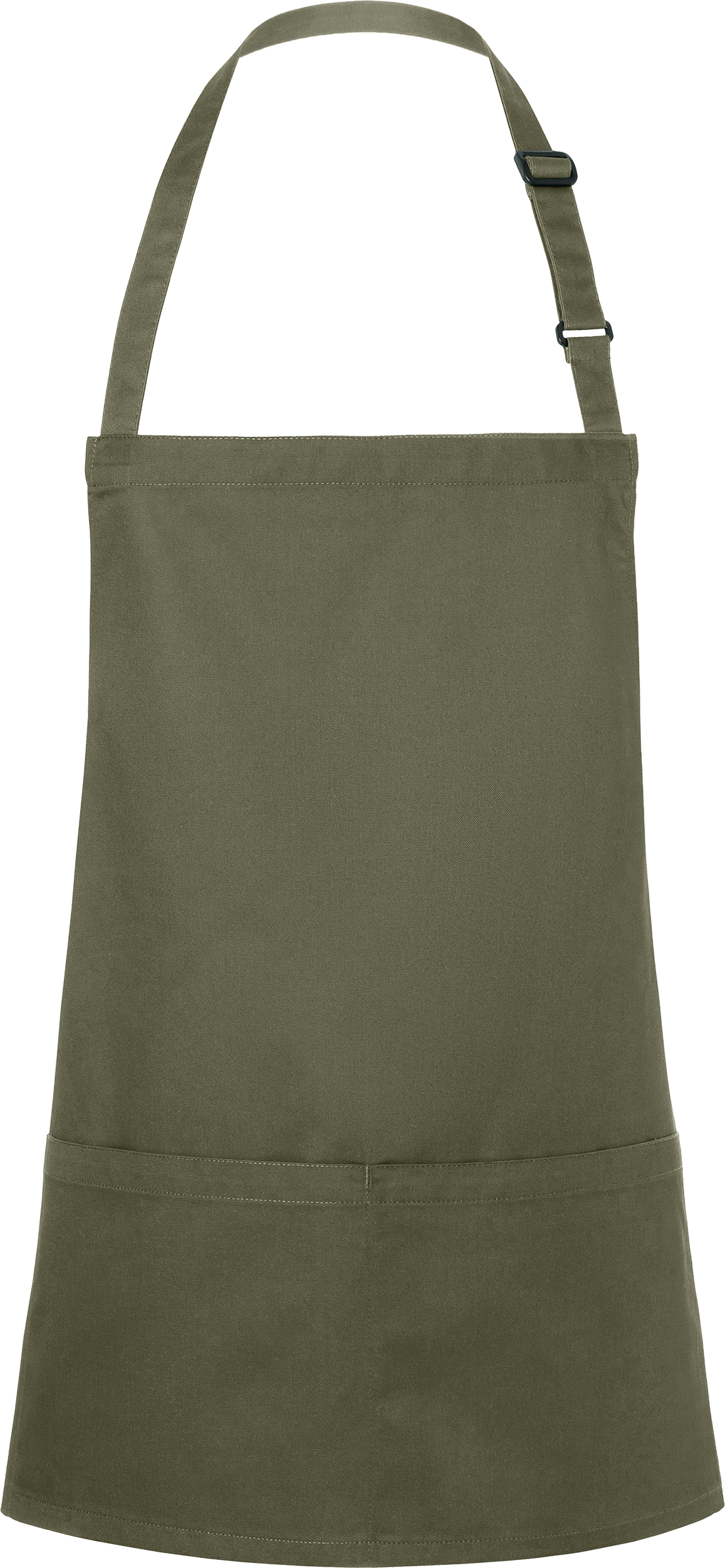 Kurze Latzschürze Basic mit Schnalle und Tasche
