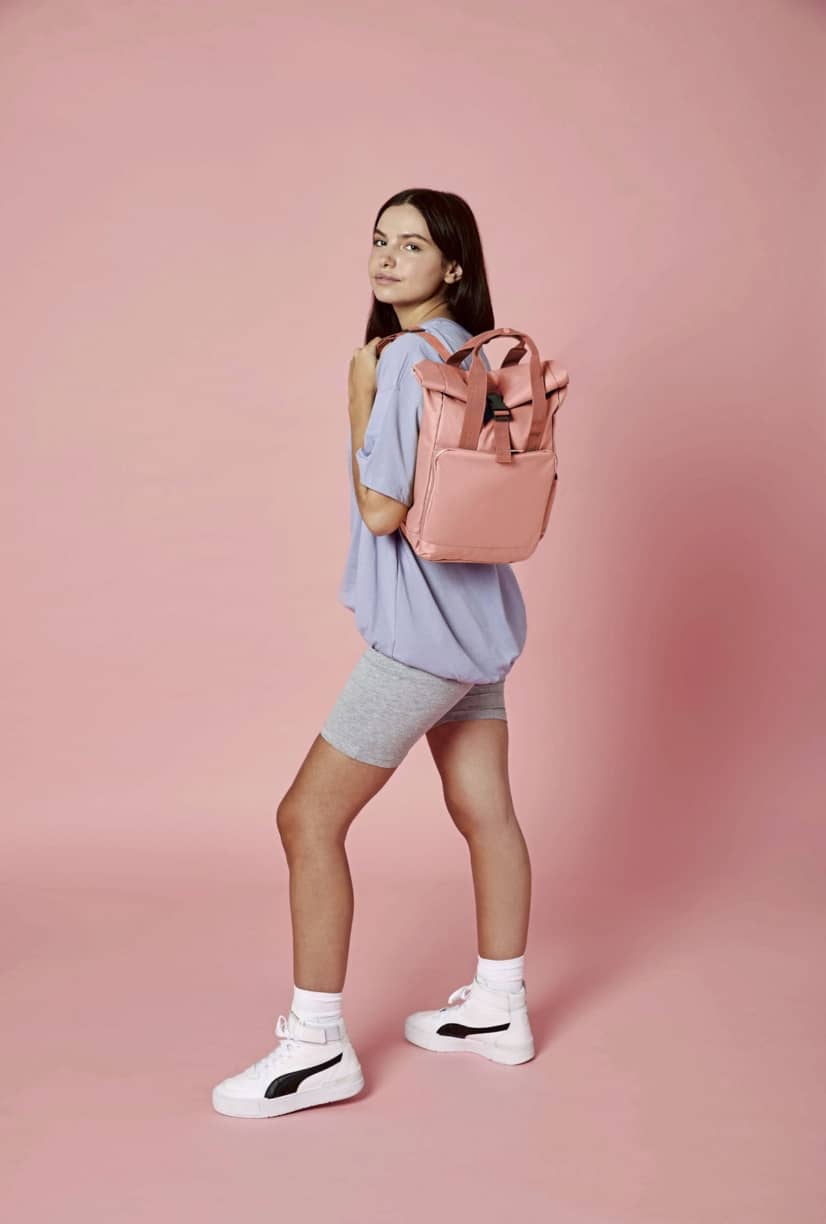 Recycled Mini Twin Handle Roll-Top Backpack
