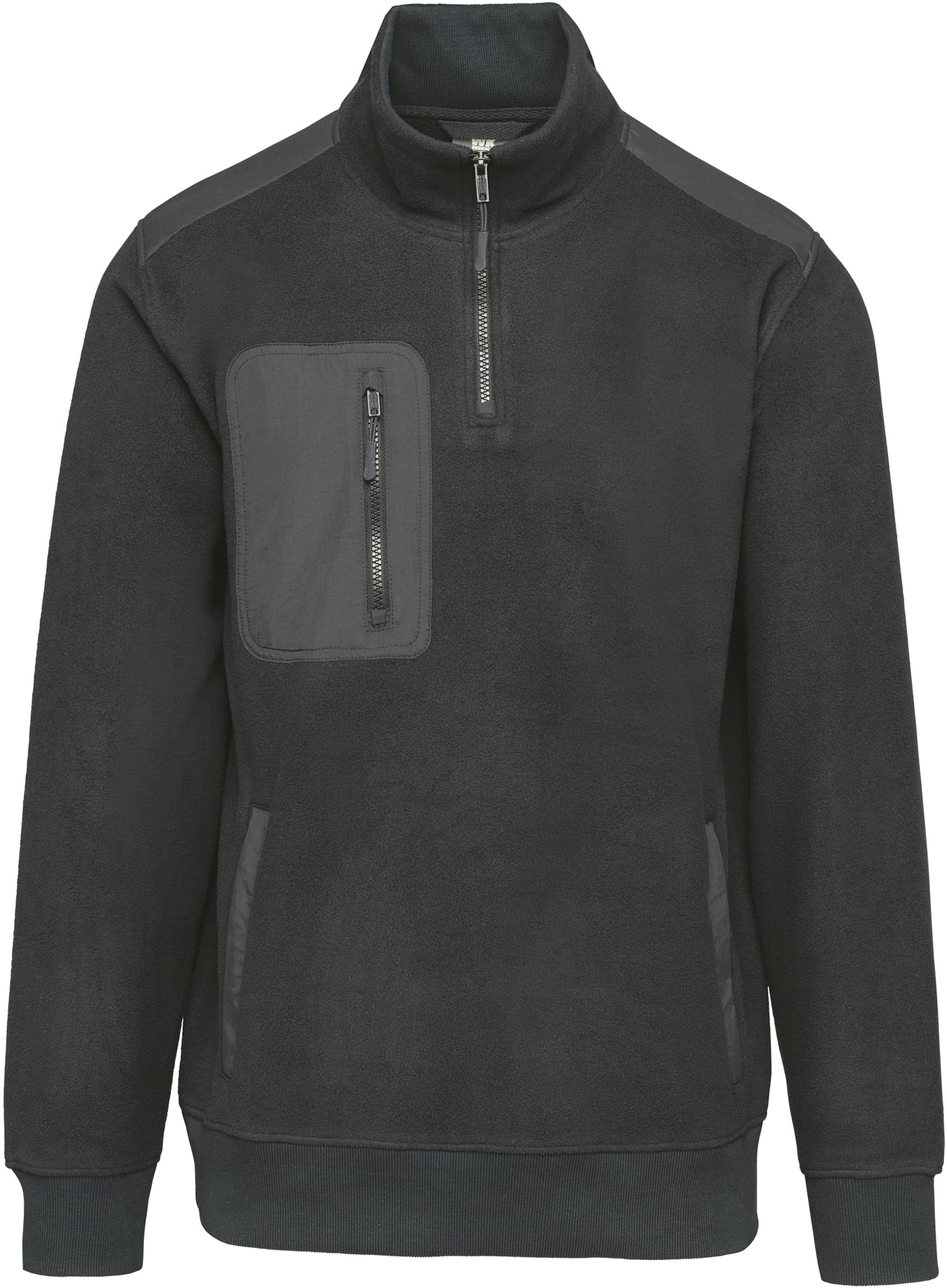 Umweltfreundlicher Fleecepullover mit Reißverschlusskragen, Unisex