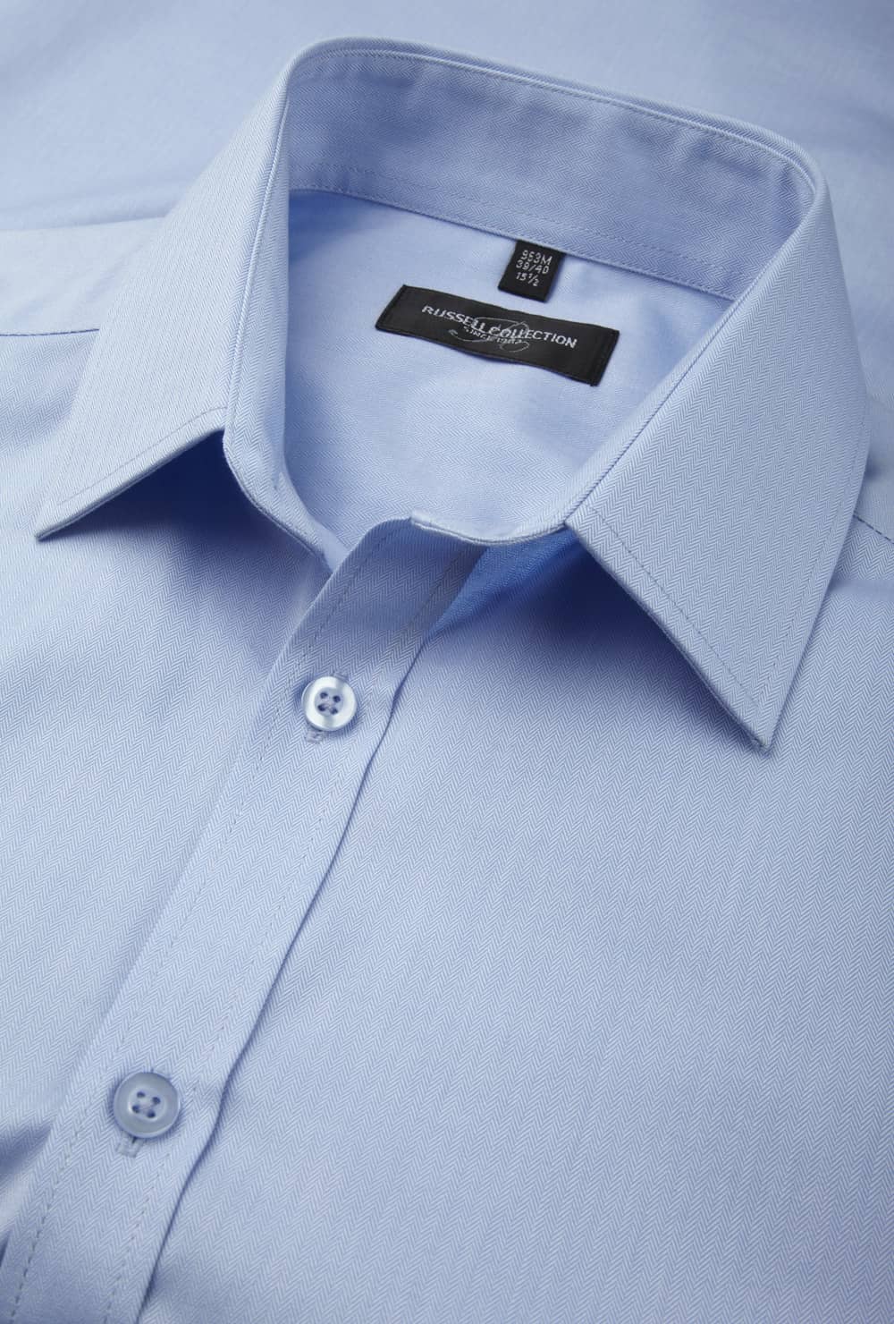 Men´s Long Sleeve Tailored Herringbone Shirt