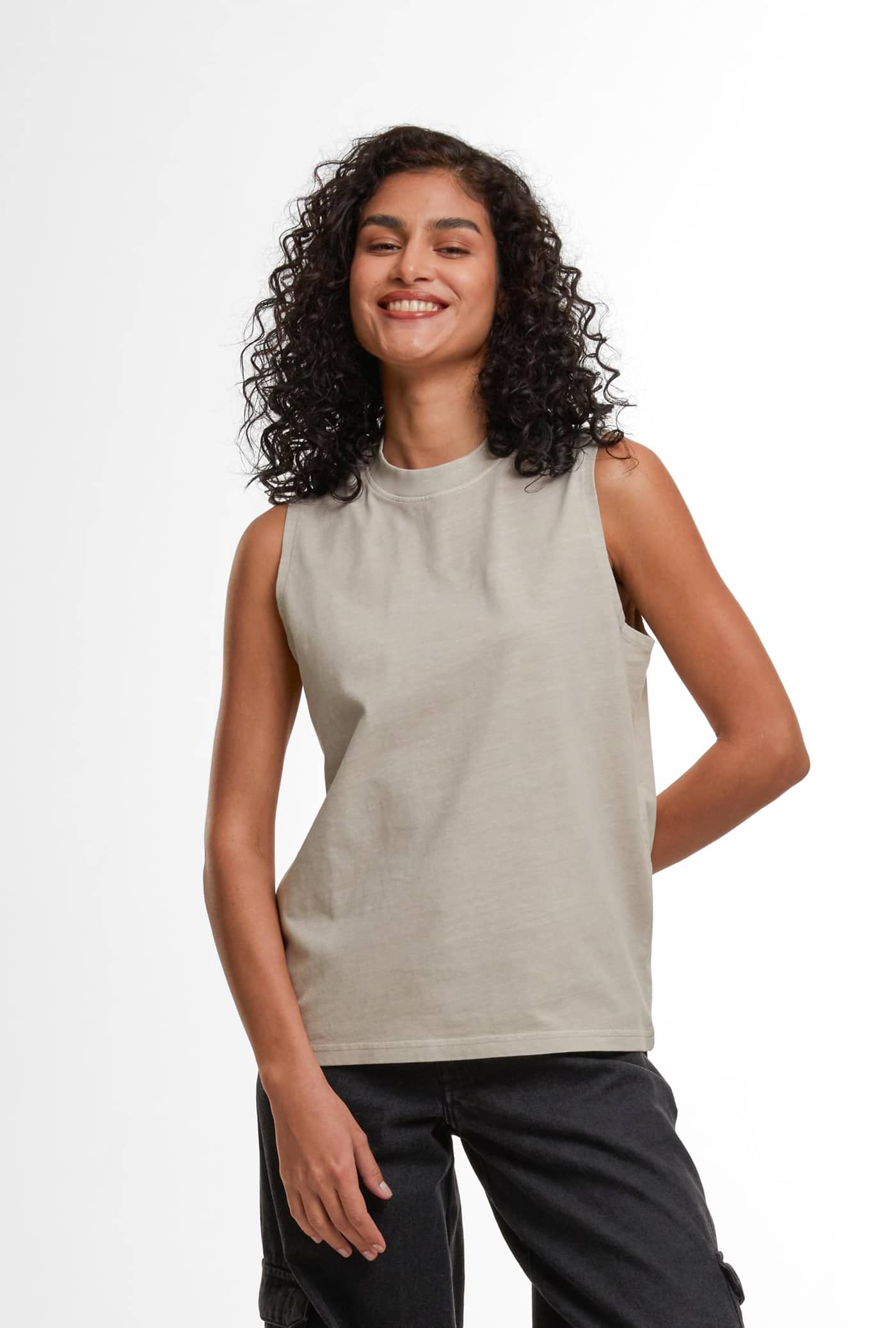Ladies Vintage Washed Sleeveless Tee