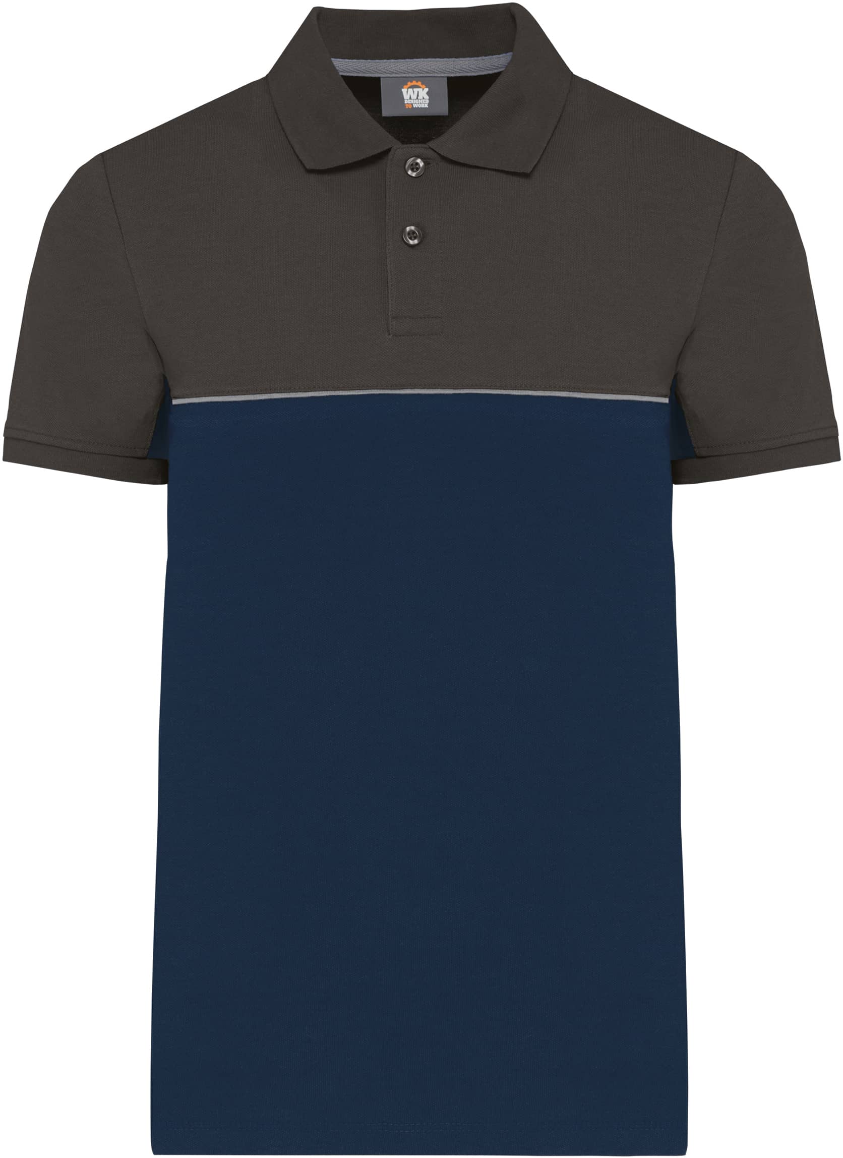 Zweifarbiges Kurzarm-Unisex-Polohemd