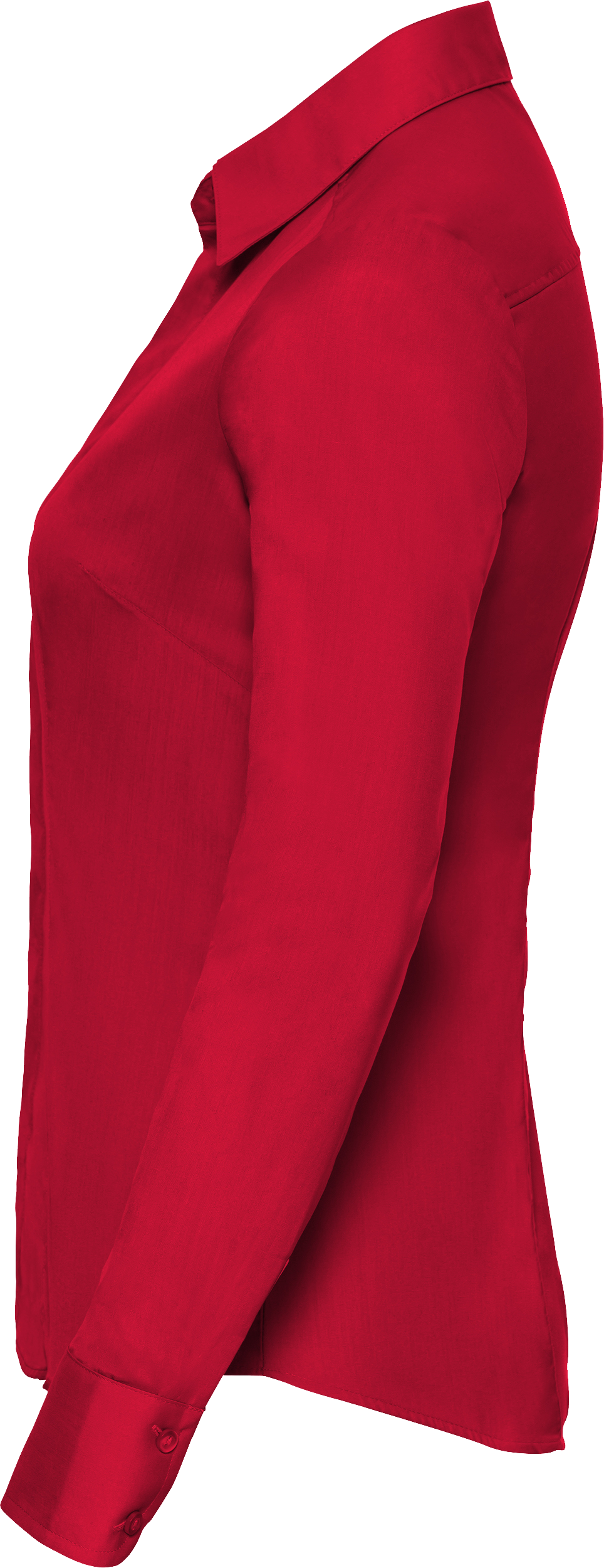 Ladies' Long Sleeve Fitted Polycotton Poplin Shirt