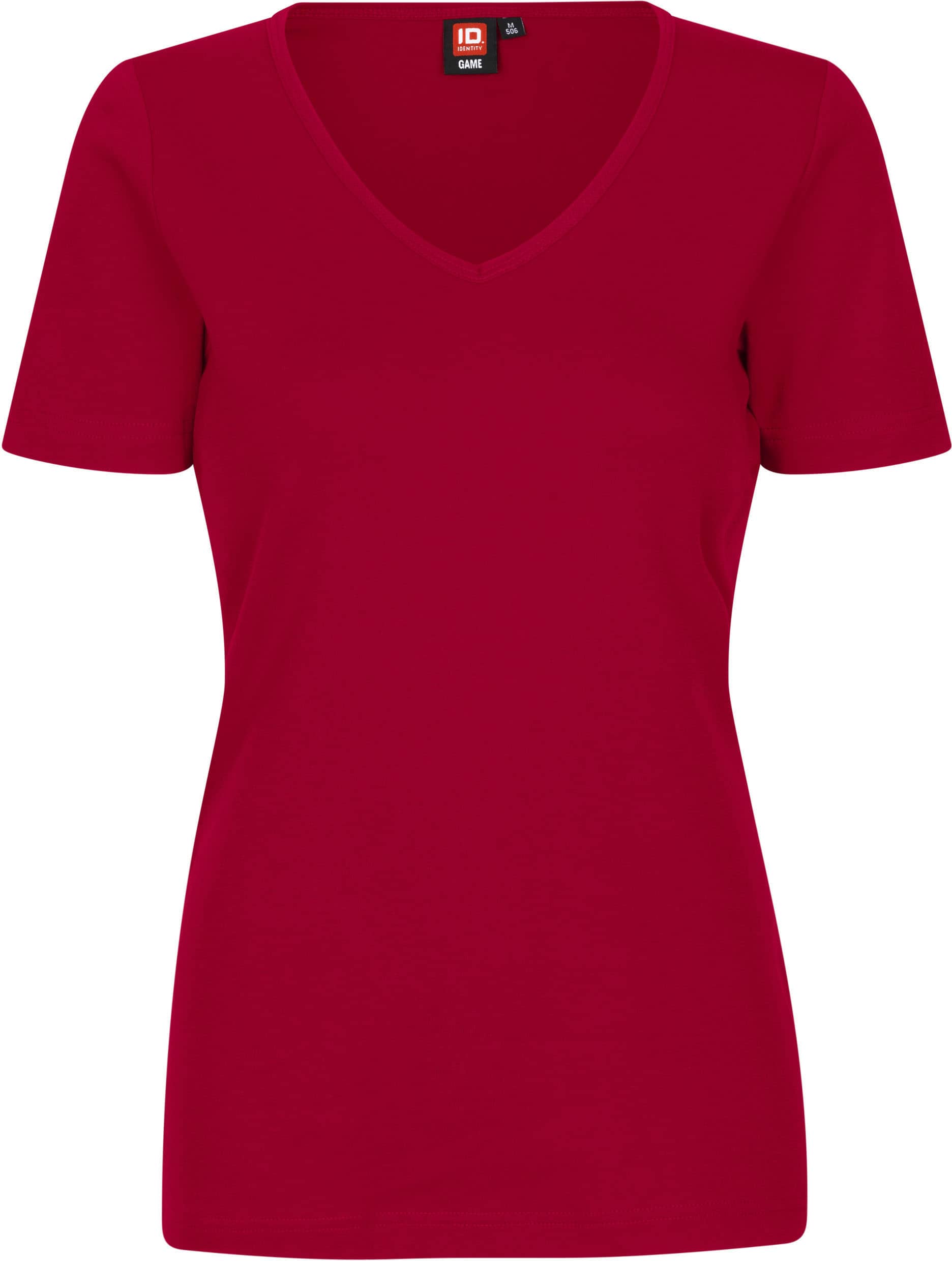 Interlock T-Shirt mit V-Ausschnitt
