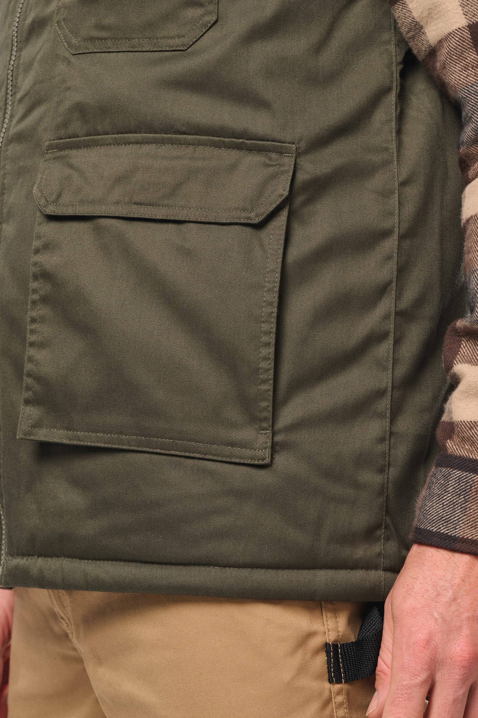 Gefütterte Unisex-Weste aus  Baumwollpolyester 607