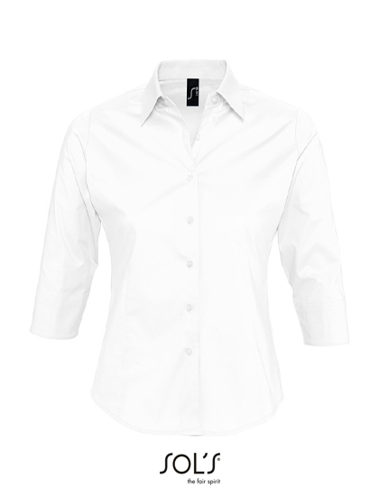 Women´s Stretch-3/4-Sleeve Blouse Effect