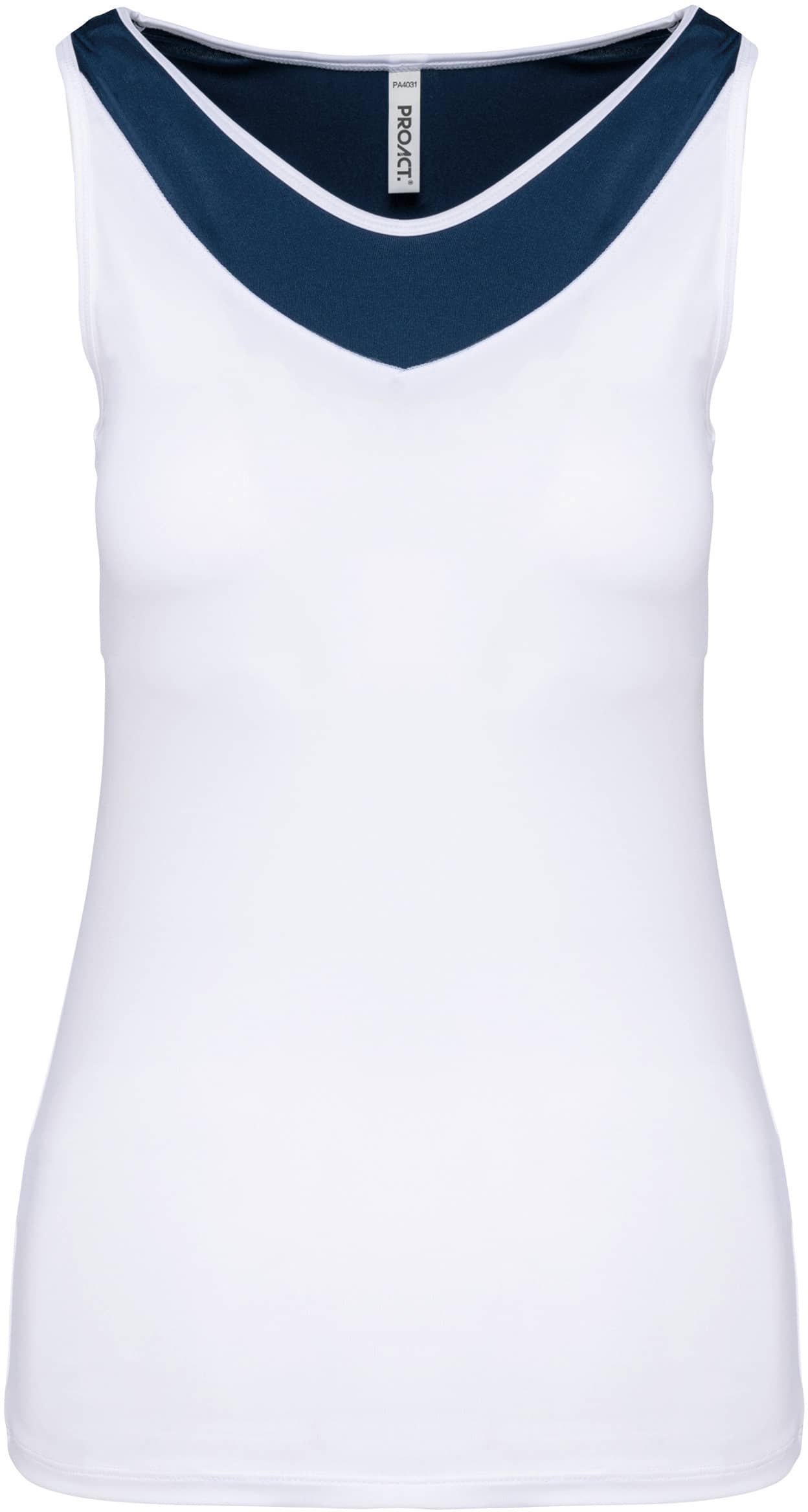 Zweifarbiges Padel-Damentop