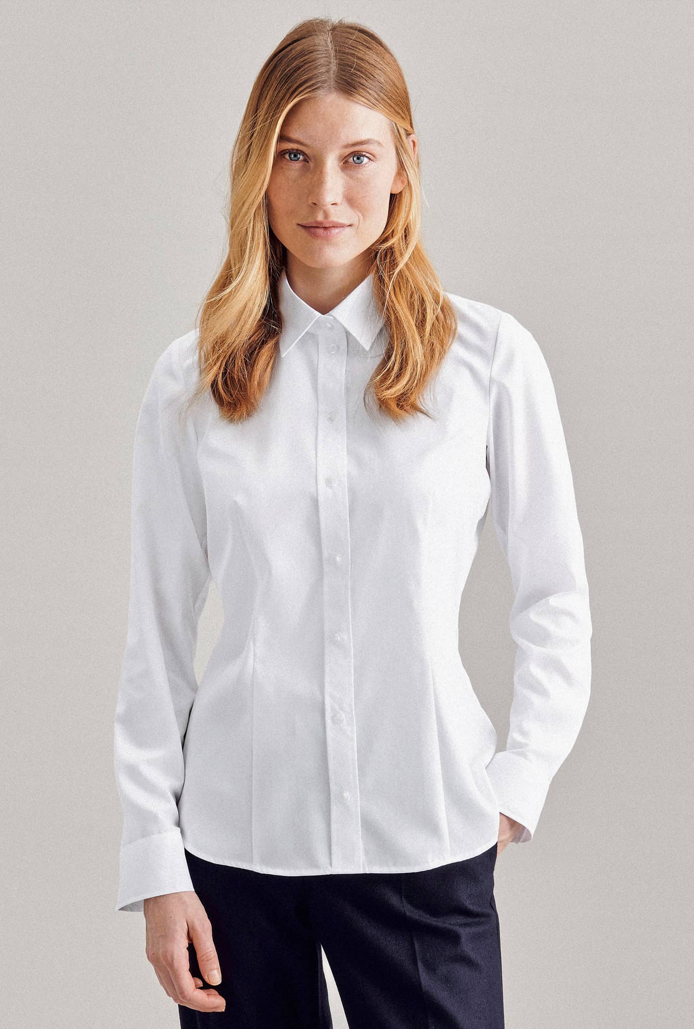 Women´s Blouse Regular Fit Oxford Longsleeve