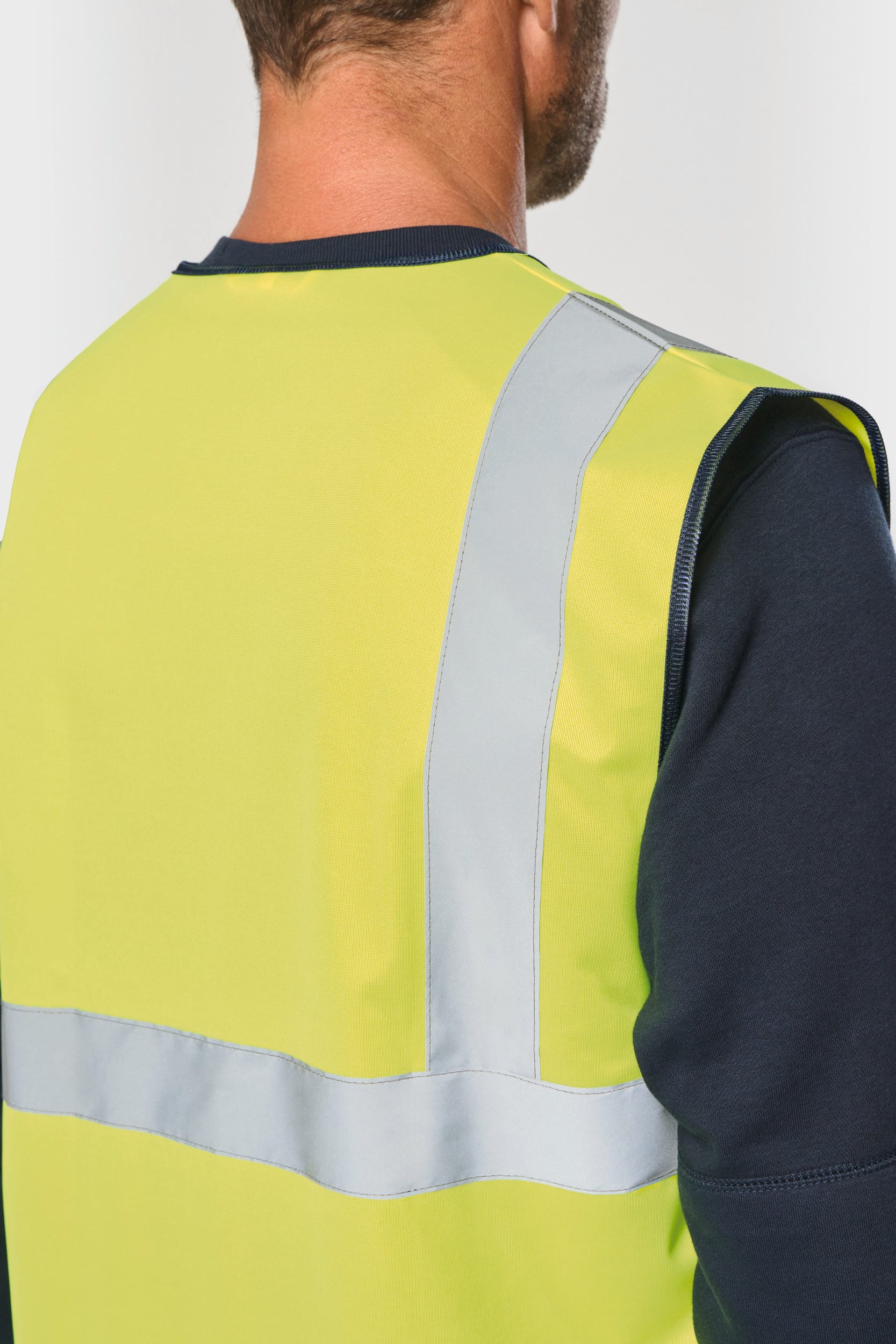 Recycelte HI-VIS SICHERHEITSWESTE mit Reißverschluss