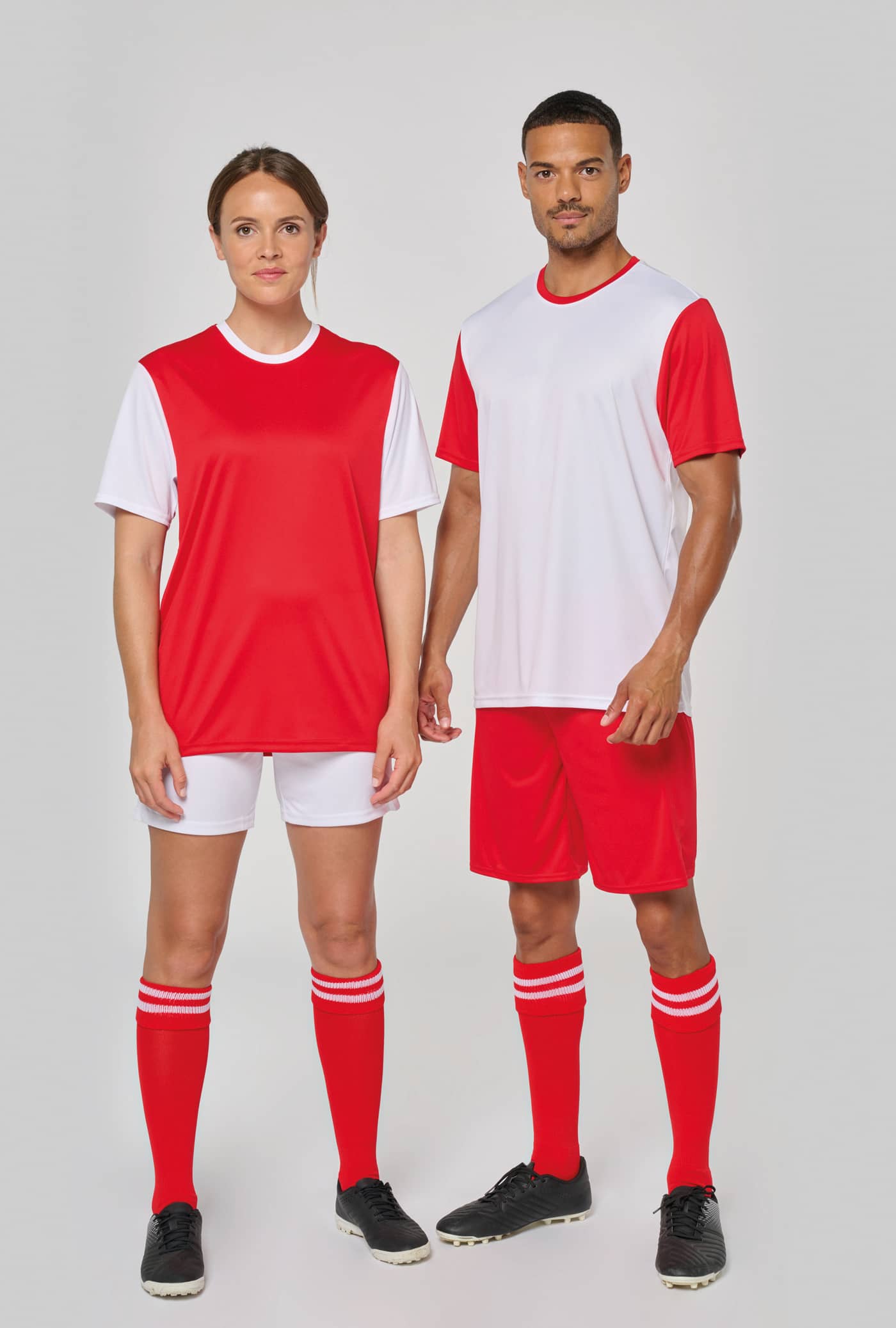 Zweifarbiges Kurzarmtrikot für Erwachsene