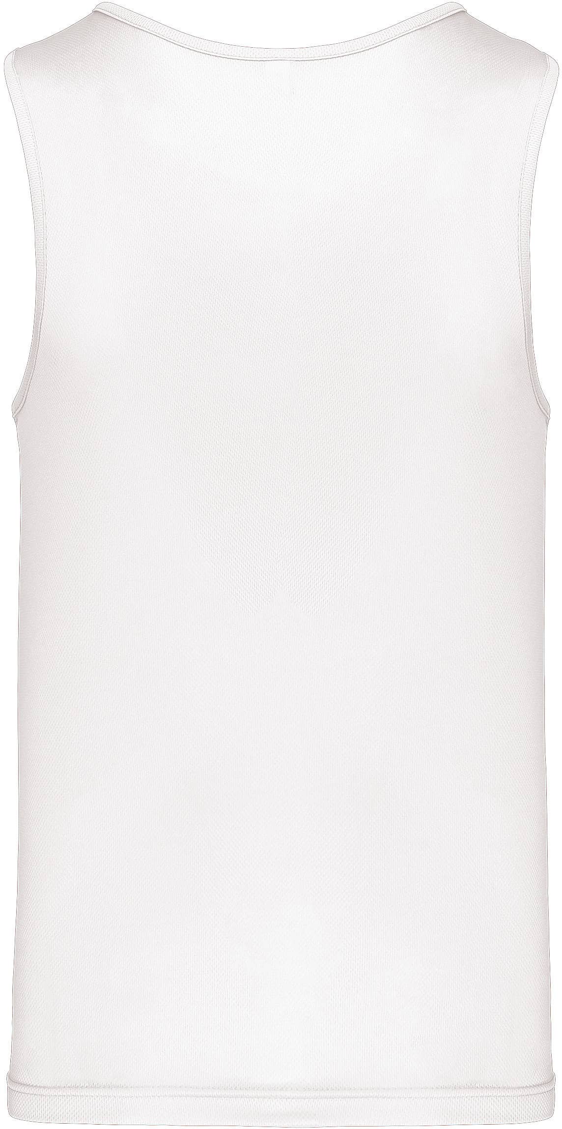 Herren Basic Sport Funktionsshirt ärmellos - White