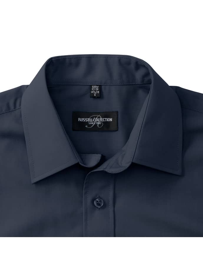 Men's Short Sleeve Classic Polycotton Poplin Shirt