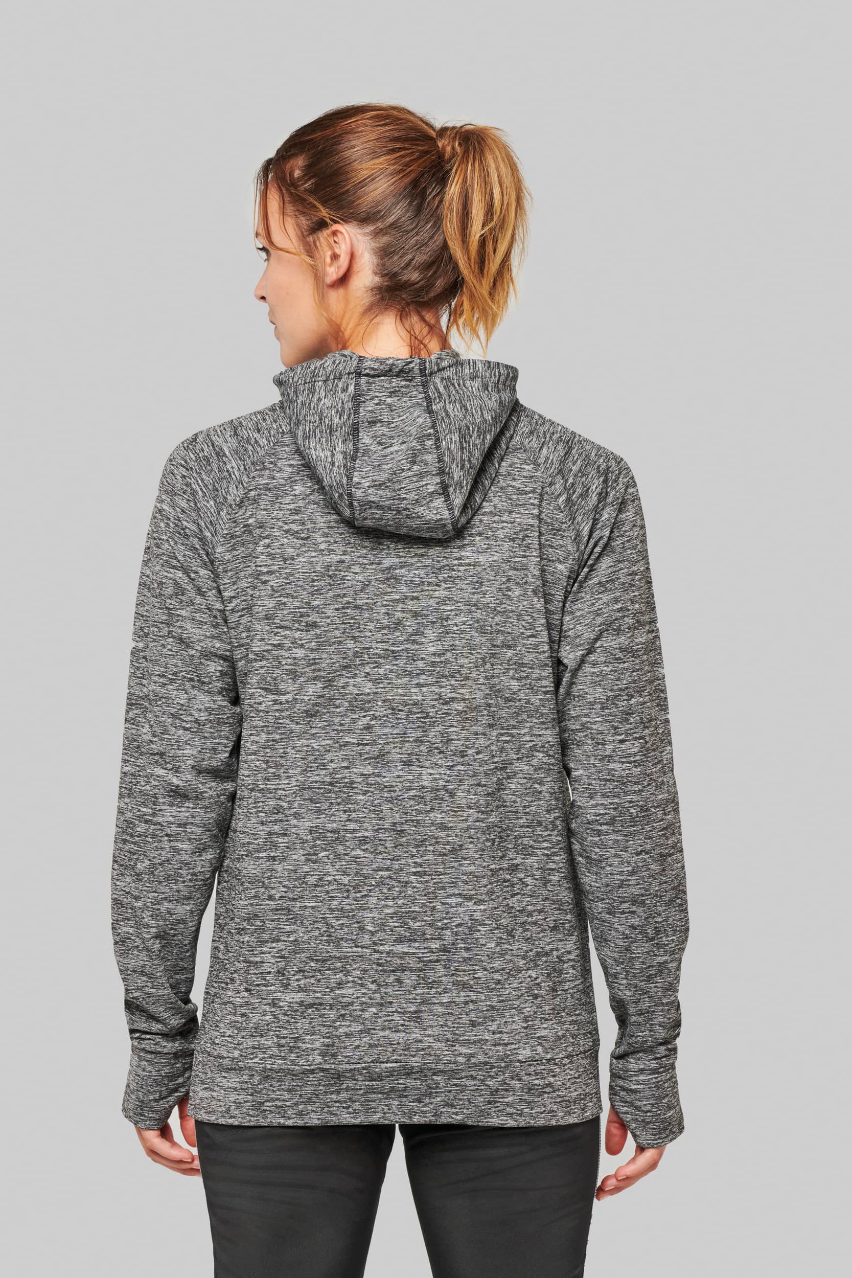 Kapuzen-Sweatshirt 1/4 Sport-Reißverschluss Unisex