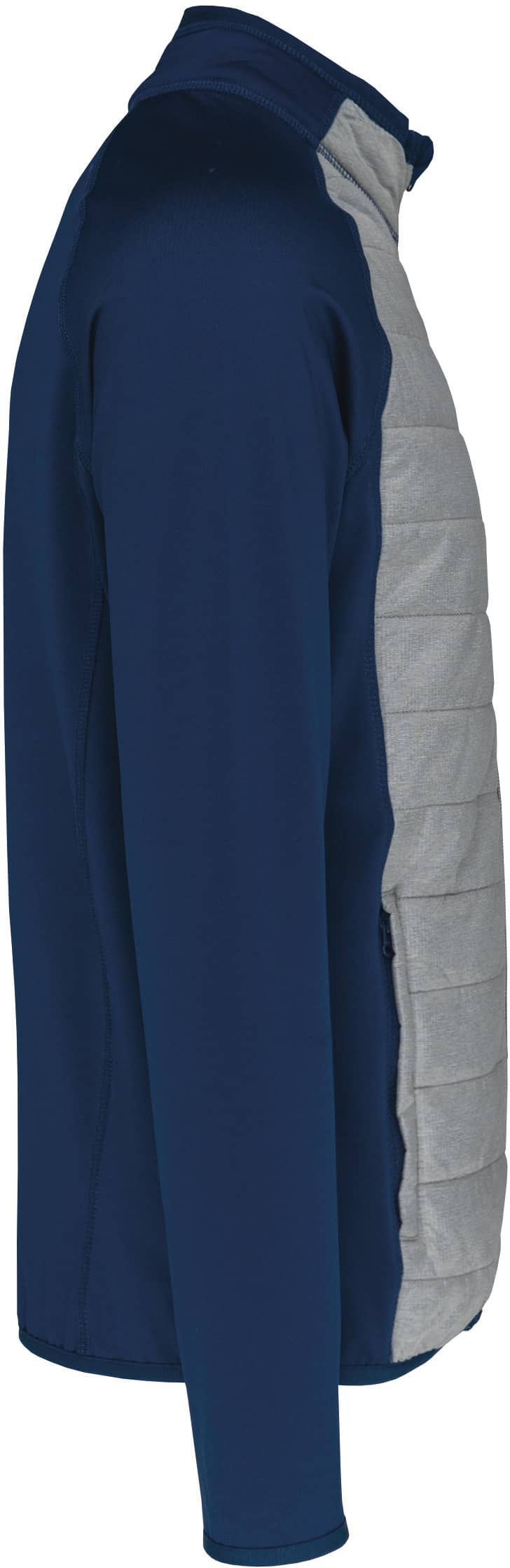 Sportweste aus Bi-Material PA233A - Marl Grey / Sporty Navy