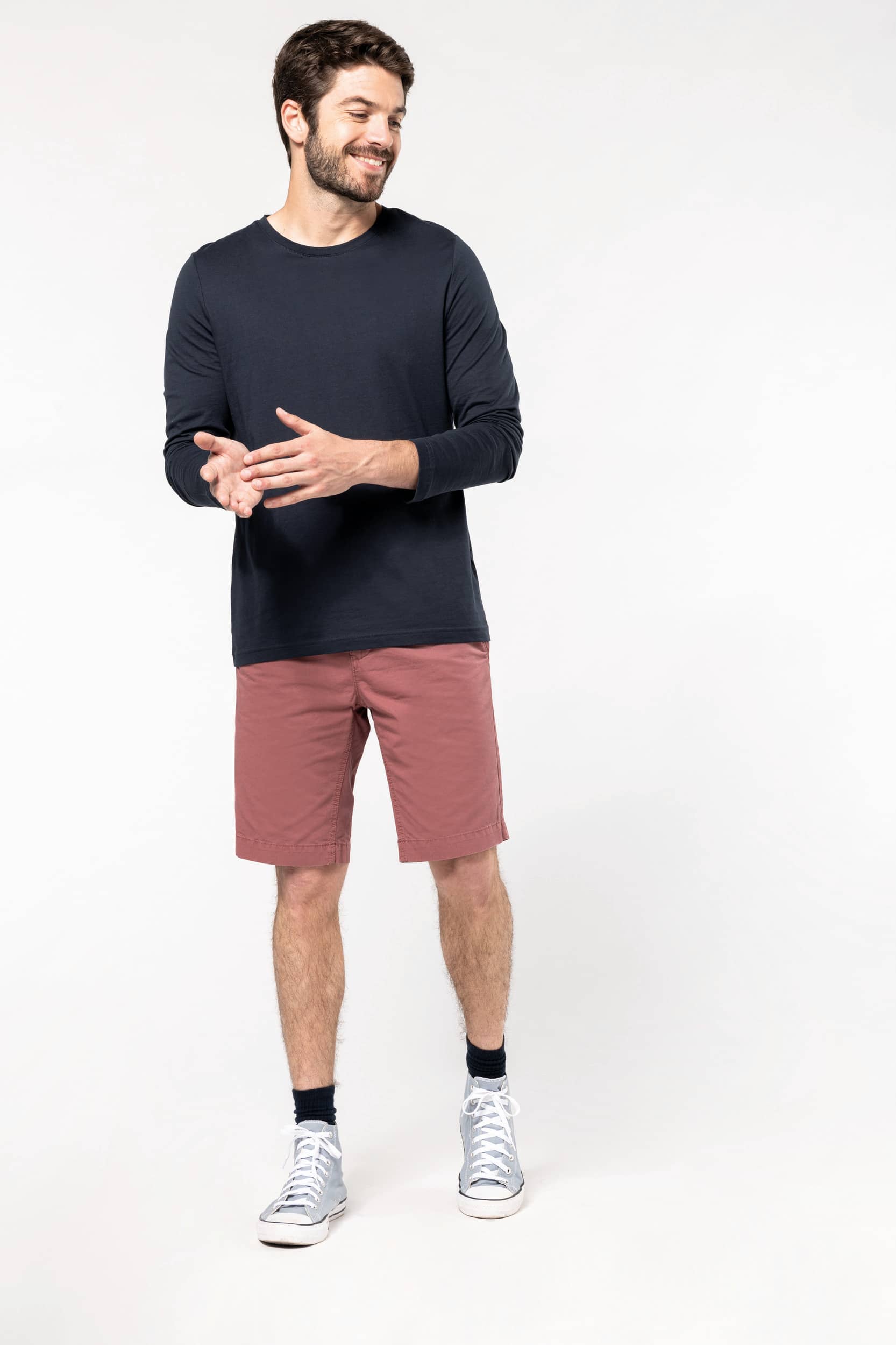Bermuda-Shorts für Herren im ausgewaschenen Look