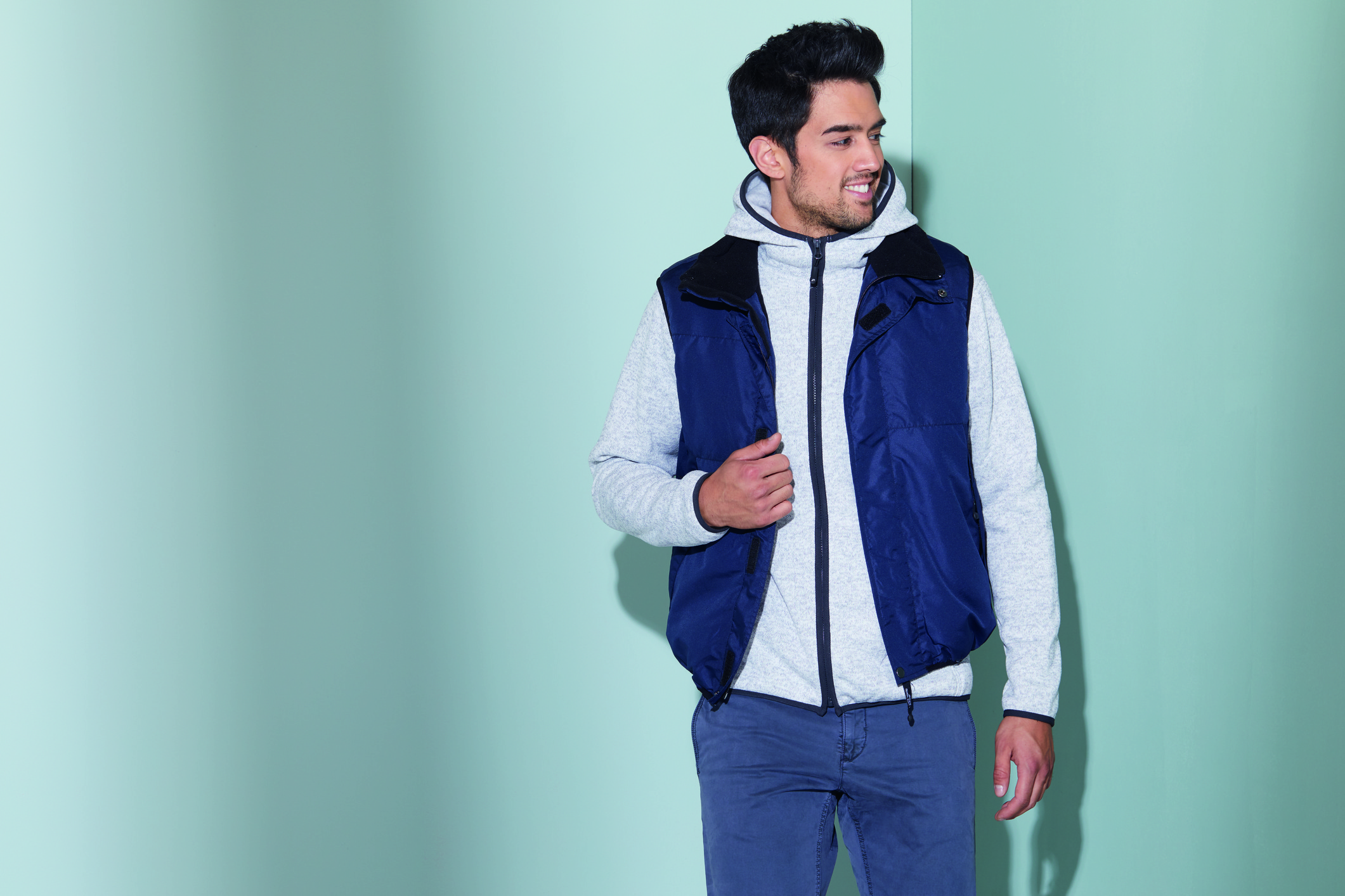 Men´s Knitted Fleece Hoody
