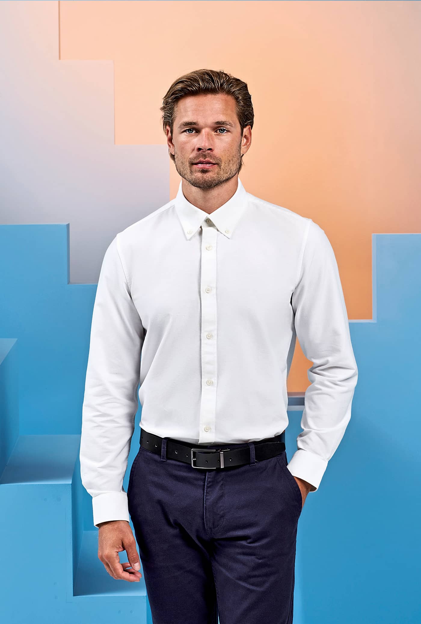 Men´s Cotton Long Sleeve Oxford Shirt