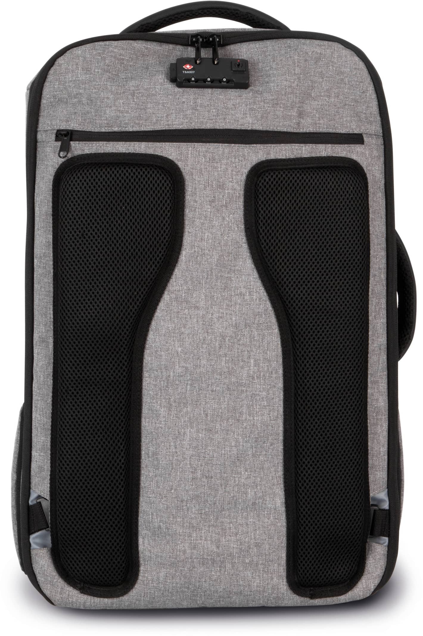 Diebstahlschutz-Rucksack aus Polyester.