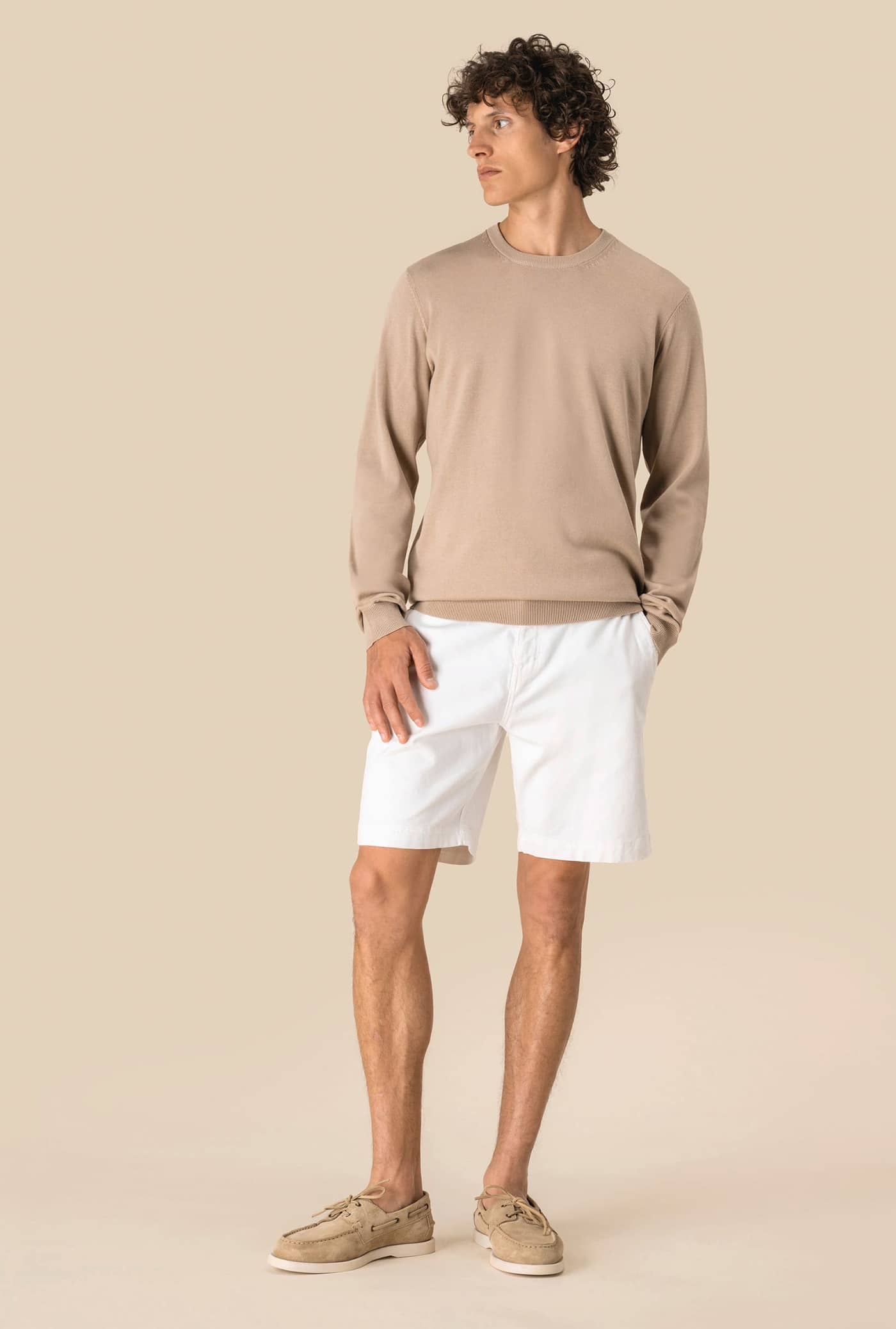 Umweltfreundlicher Herrenpullover mit Rundhalsausschnitt