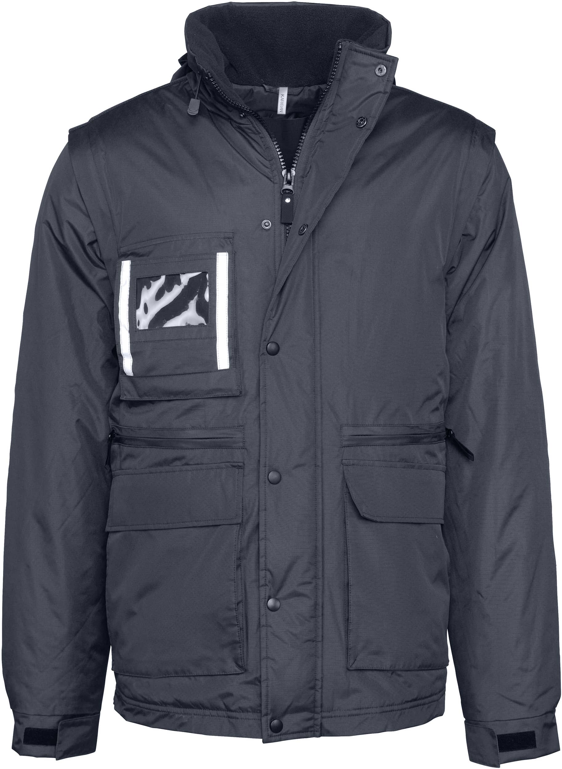 Workwear Parka mit abtrennbaren Ärmeln