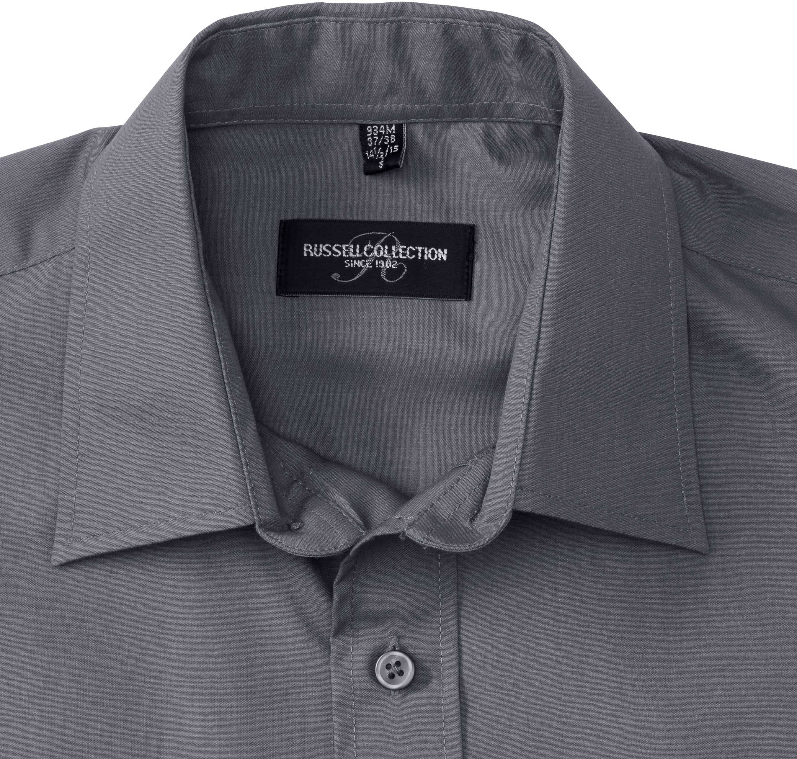 Men's Long Sleeve Classic Polycotton Poplin Shirt
