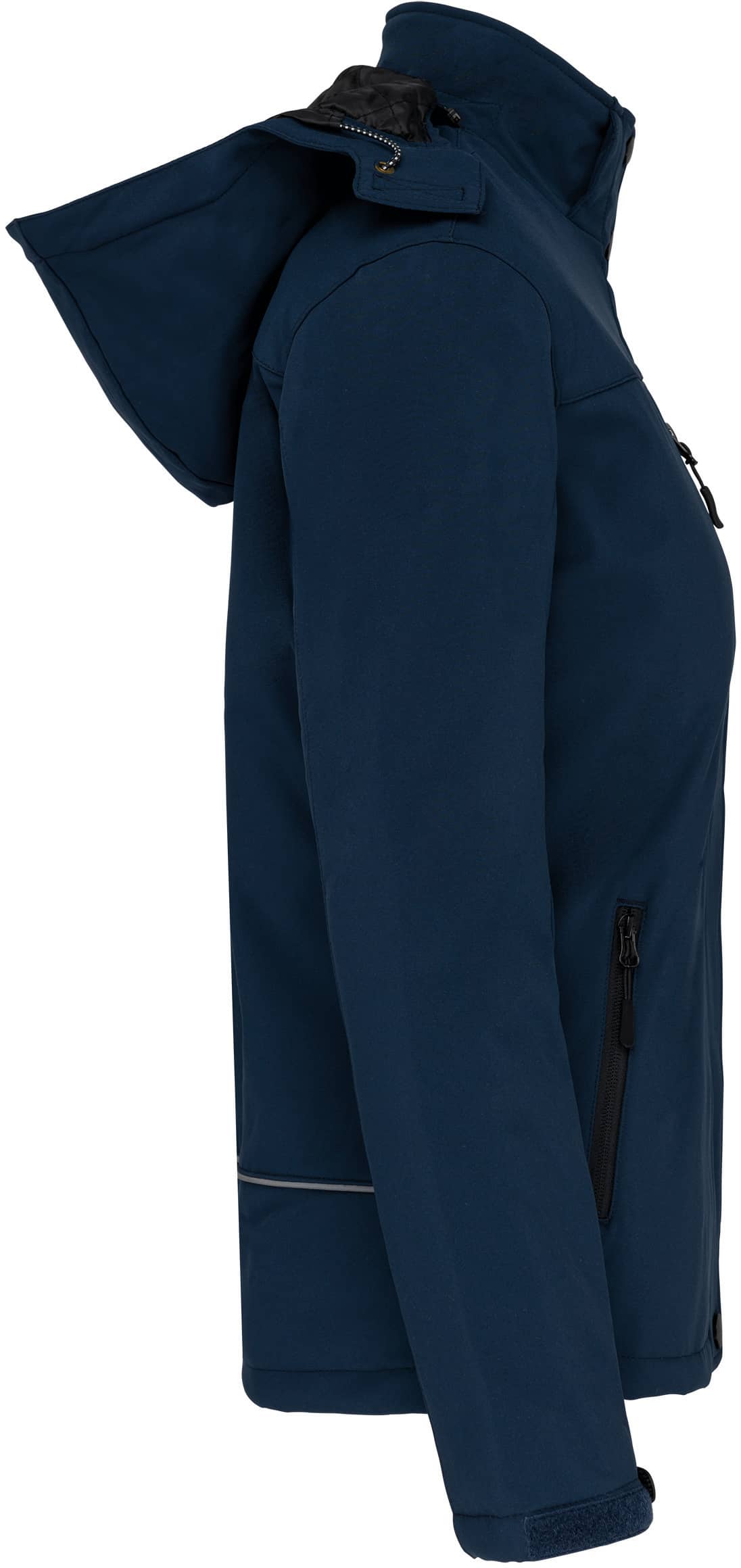 Damenparka Softshell wattiert mit Kapuze