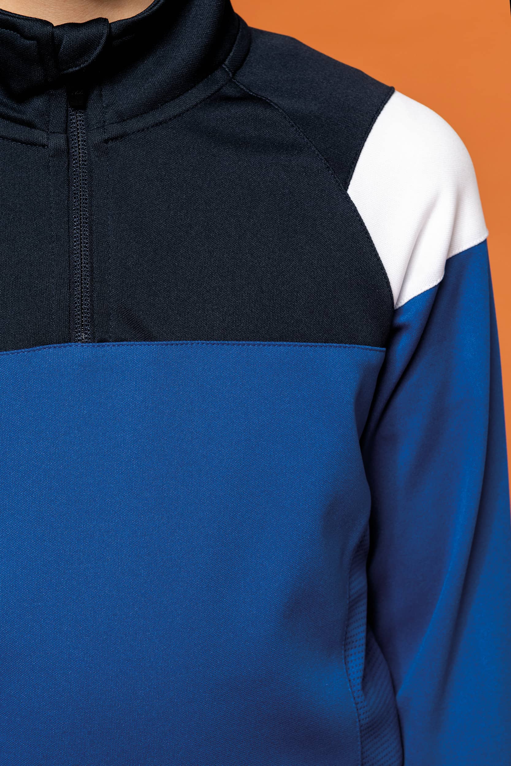 Trainings-Sweatshirt mit 1/4 Reißverschluss für Kinder