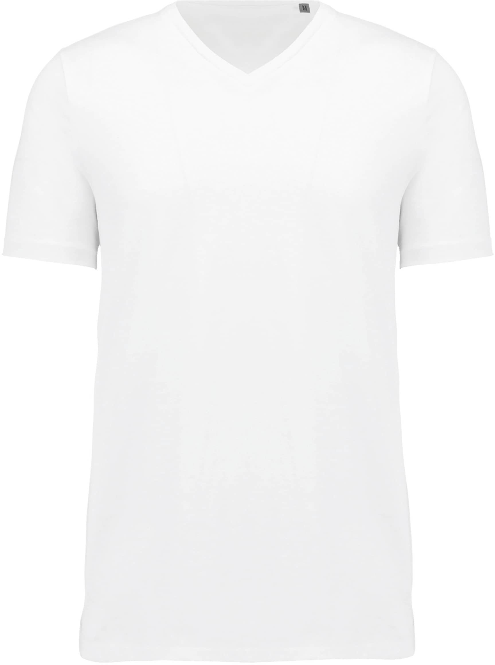 Herren-T-Shirt Supima® mit V-Ausschnitt und kurzen Ärmeln