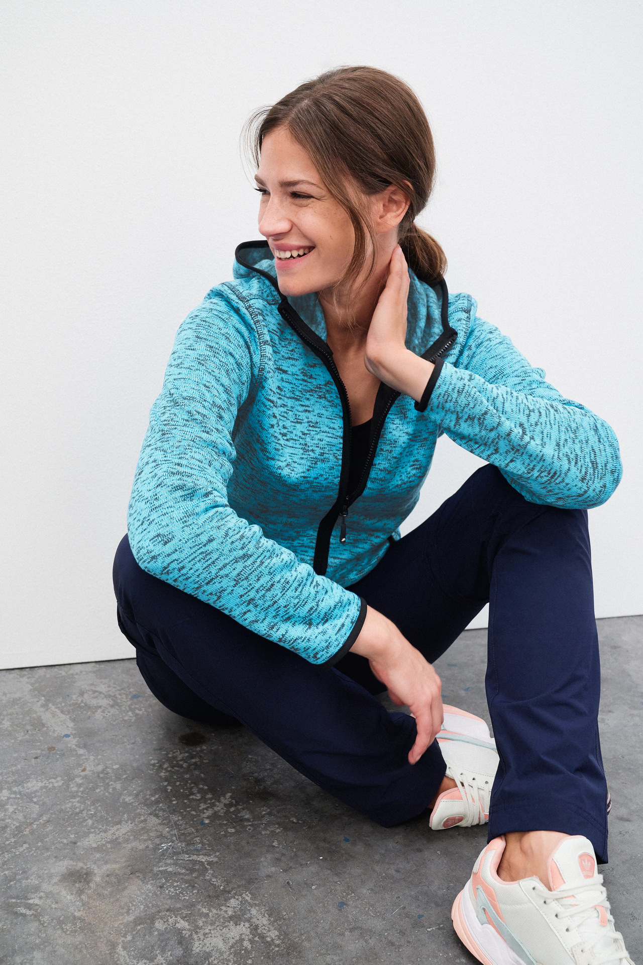 Ladies´ Knitted Fleece Hoody