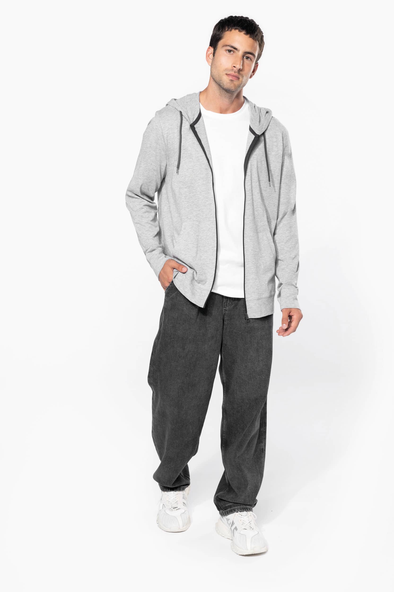 Lightweight Cotton Hooded Sweatshirt