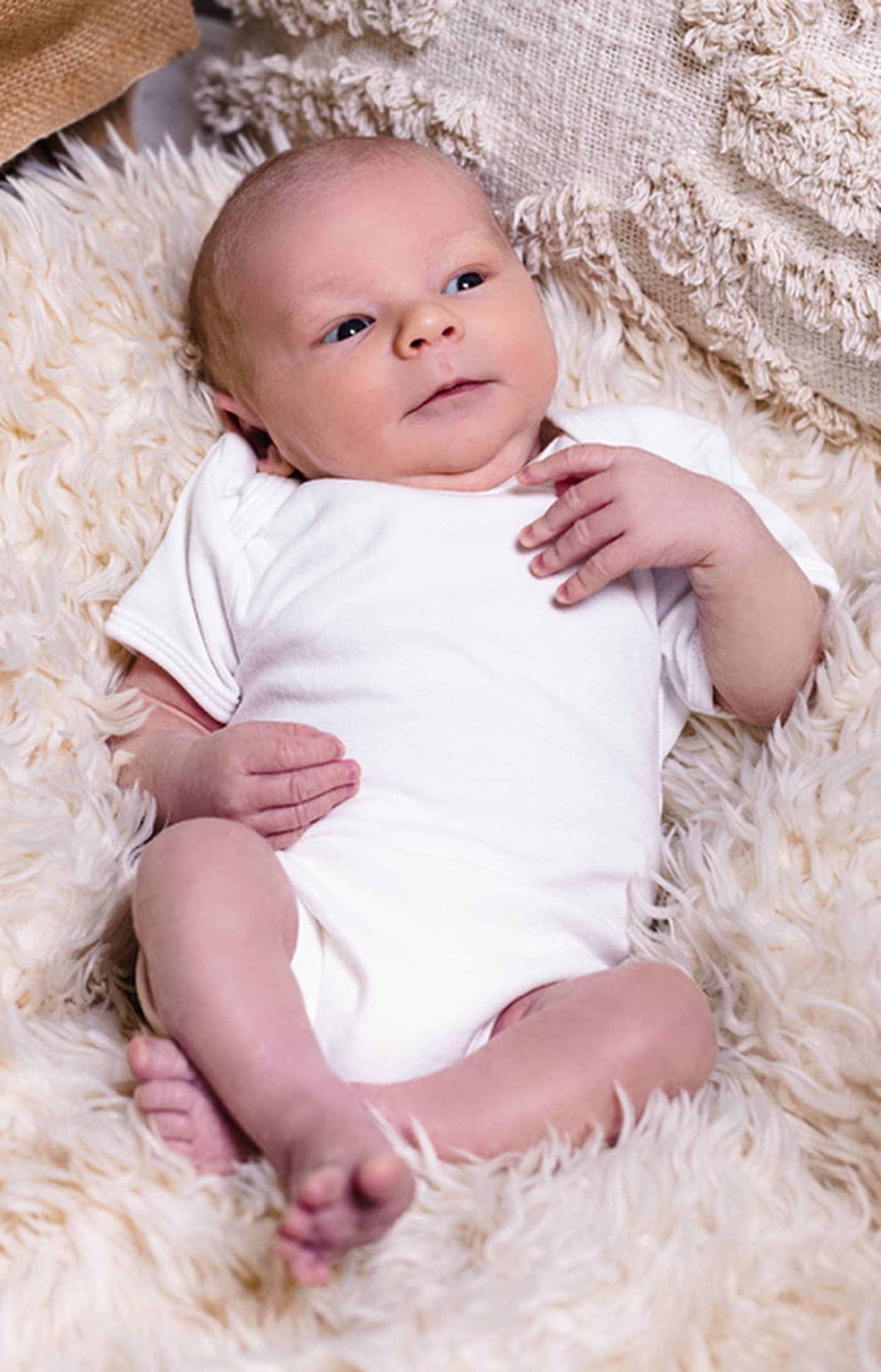 Organic Baby Bodysuit Short Sleeve Bailey 01