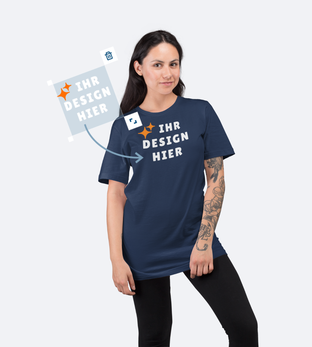 Damen T-Shirts veredeln lassen
