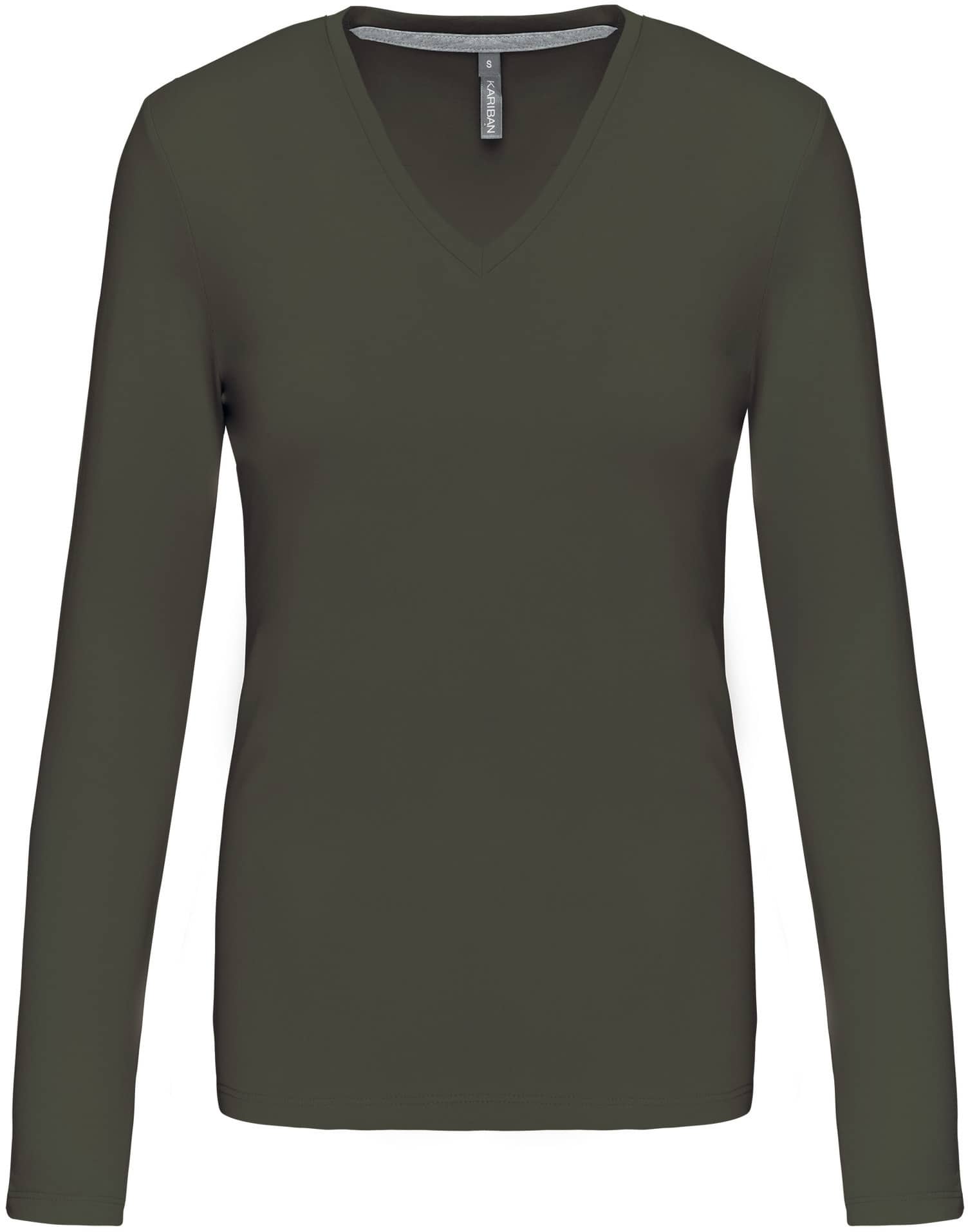 Ladies` Longsleeve V-Neck T-Shirt
