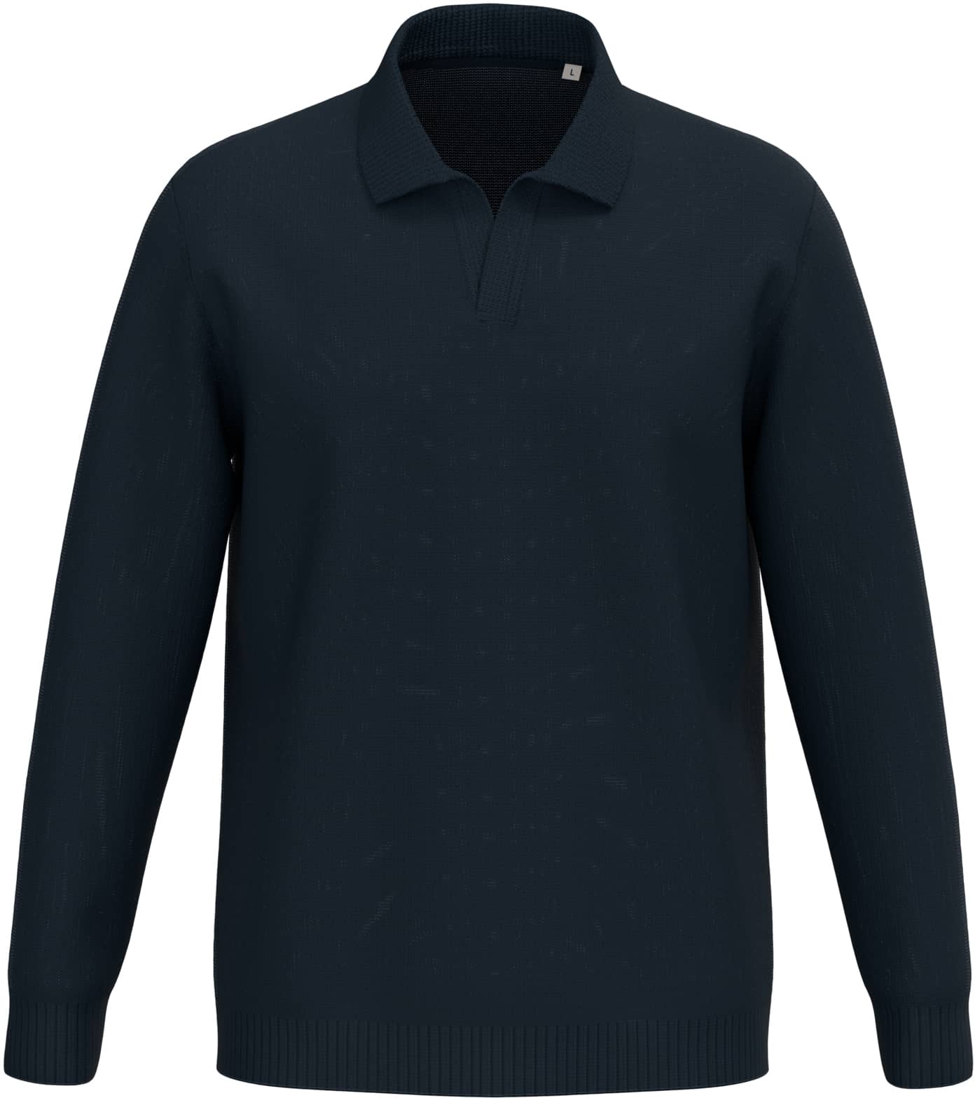Herrenpullover mit Polokragen