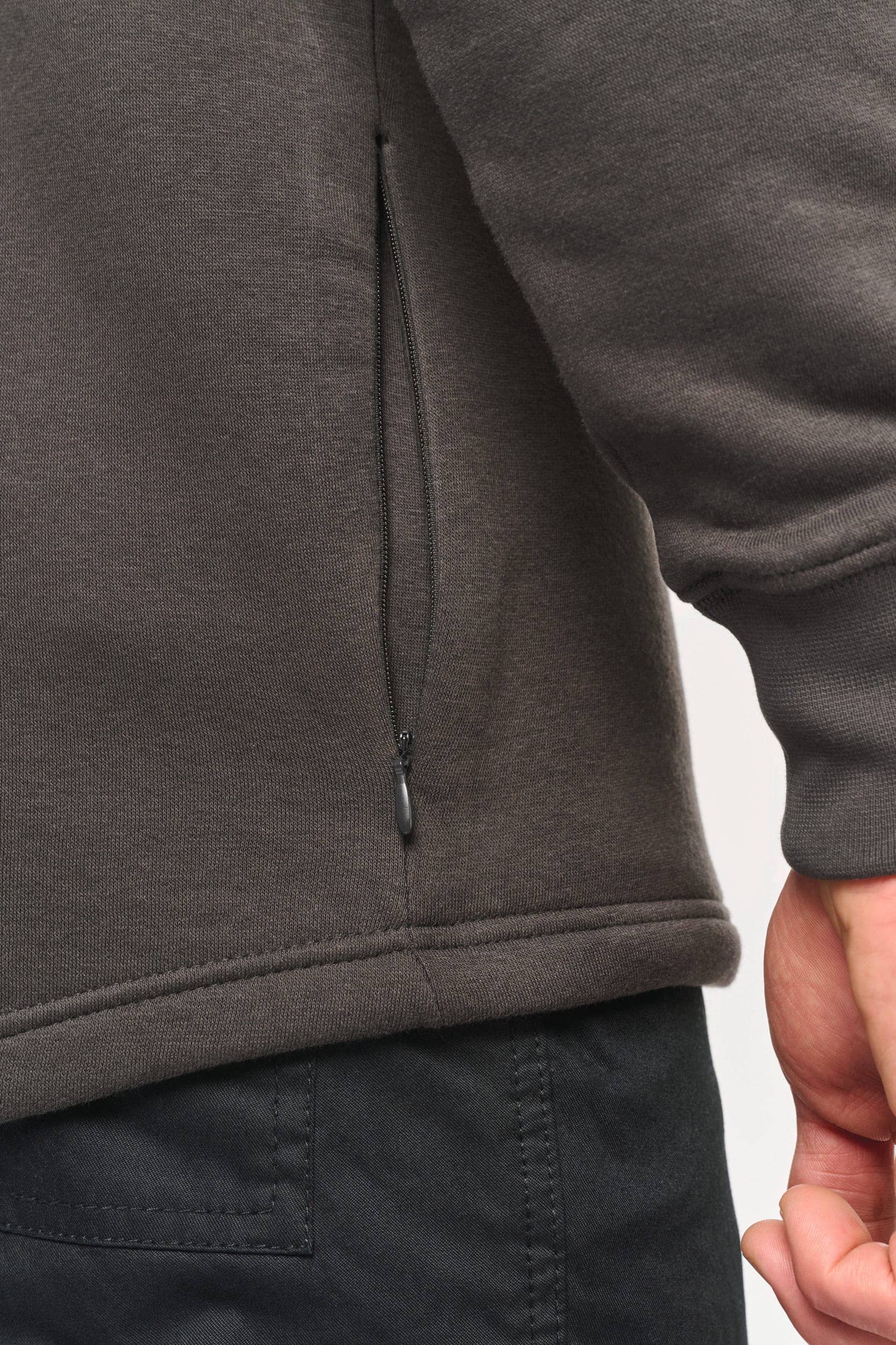 Sweatshirt mit Polokragen