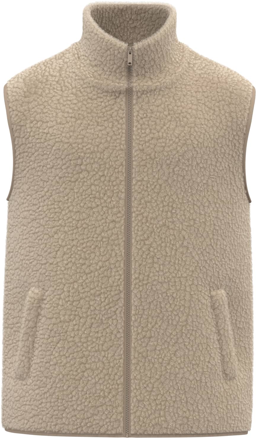 Ärmellose Sherpa-Jacke für Herren