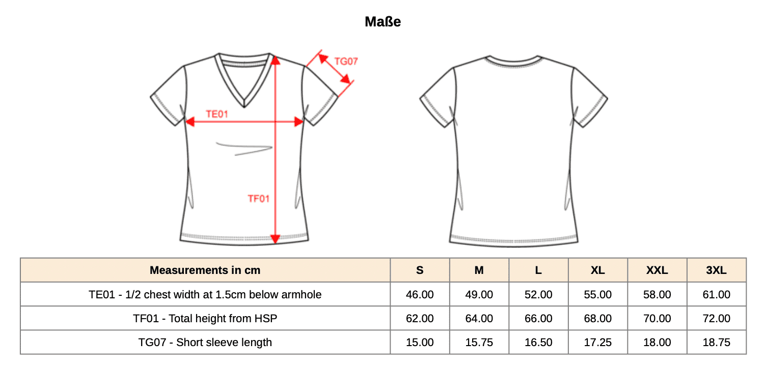 Ladies` Short-sleeved V-Neck T-Shirt