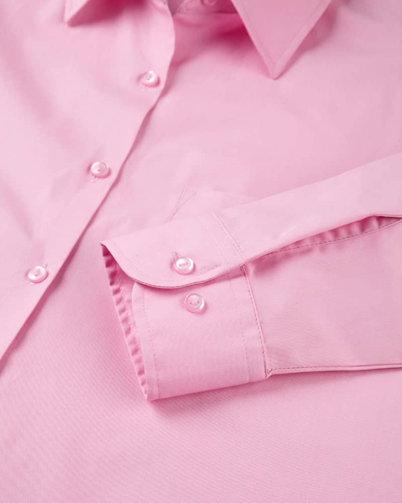 Ladies' Long Sleeve Classic Pure Cotton Poplin Shirt