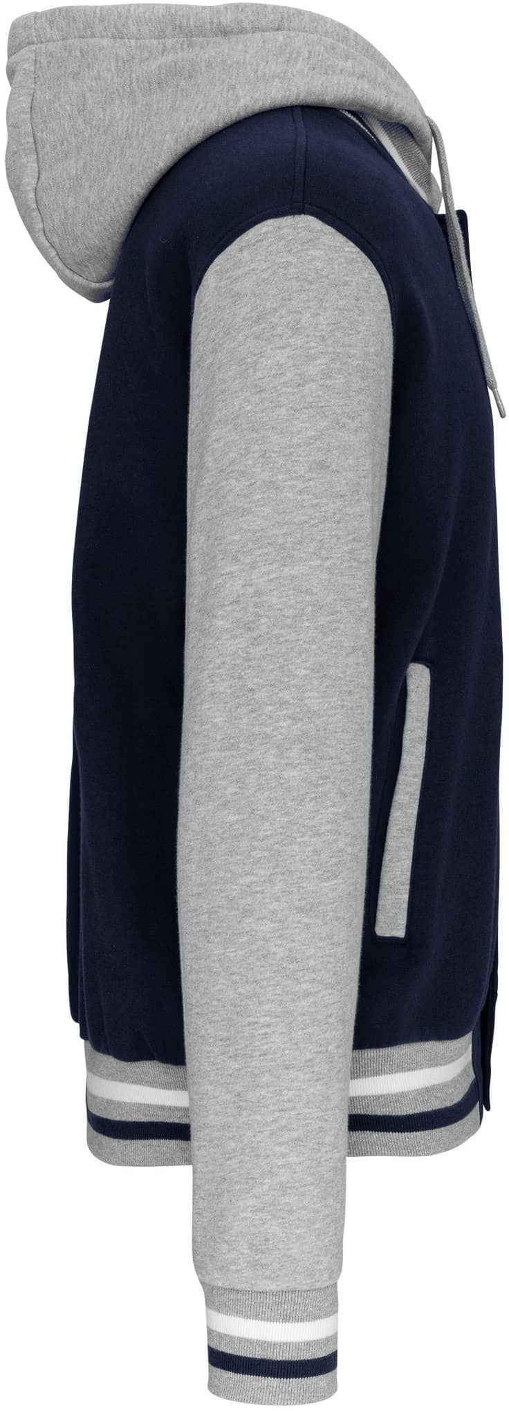 Unisex College Jacke mit Kapuze