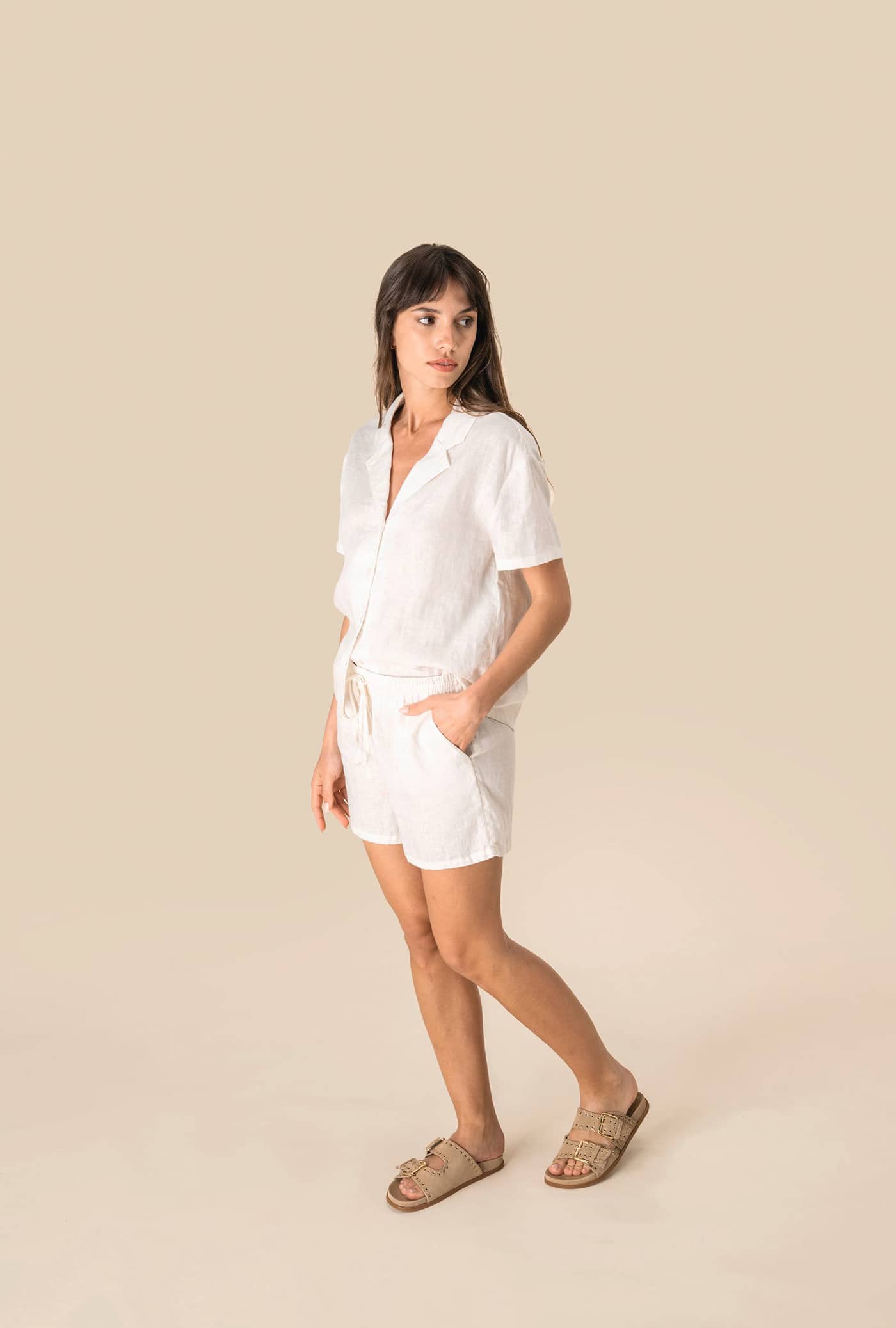 Leinenshorts für Damen