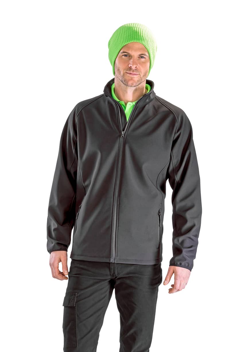 Men's Printable Softshell Jacket with Recycled Fleece Inner