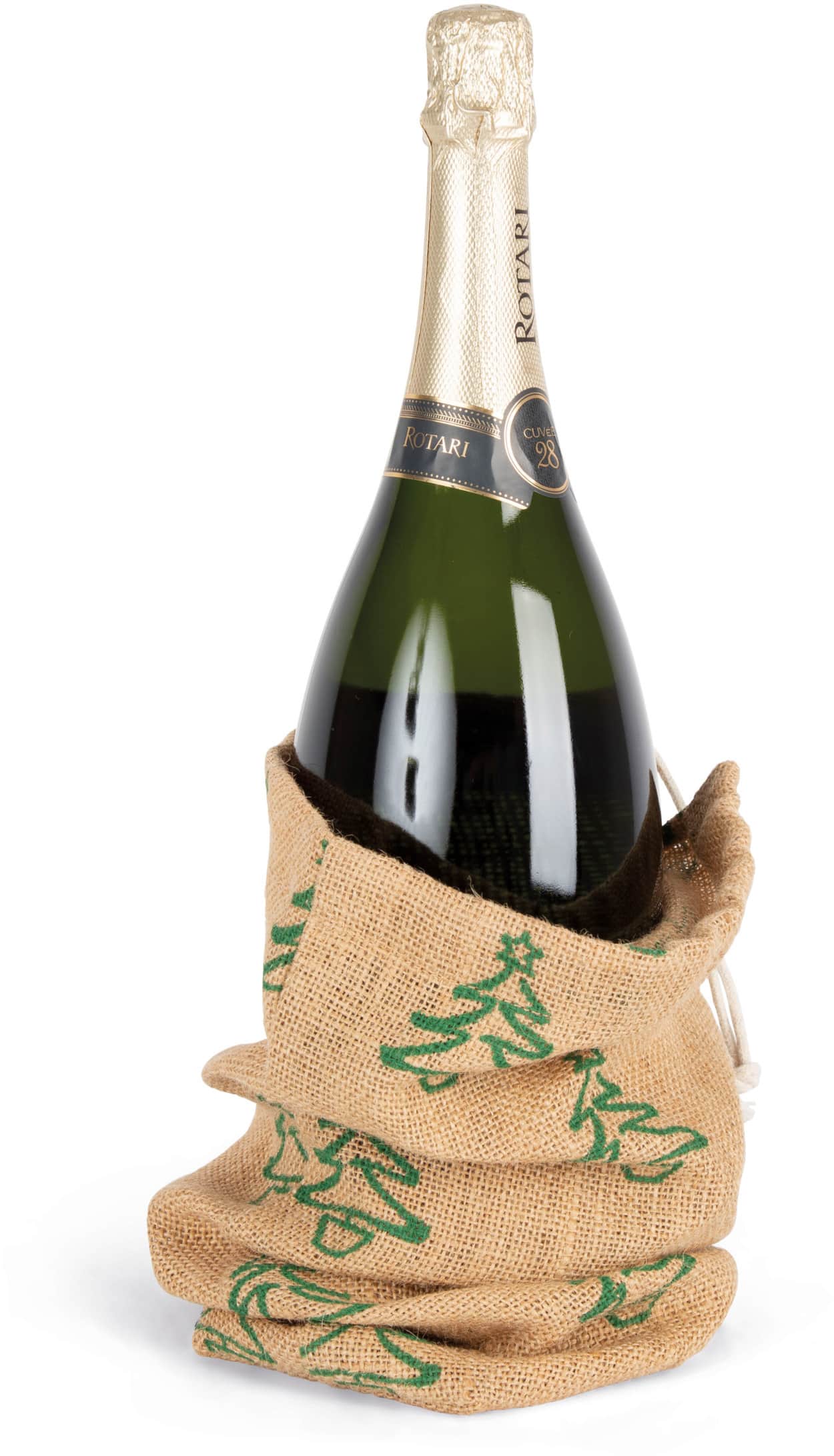 Flaschenhalter mit Weihnachtsmotiven