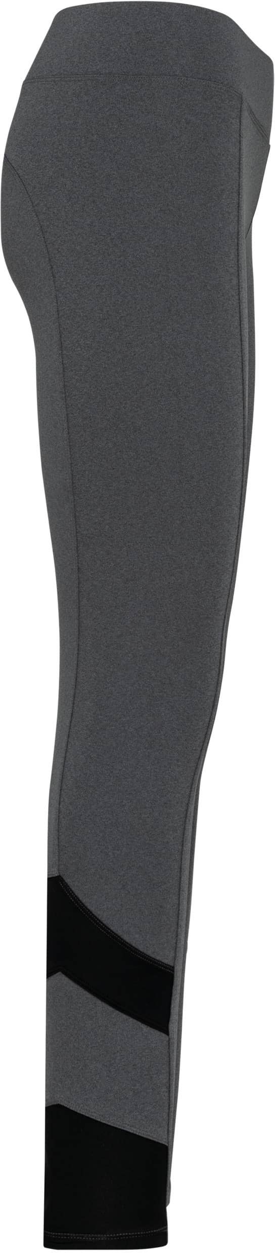 Zweifarbige Damen-Leggings - Dark Grey Heather / Black