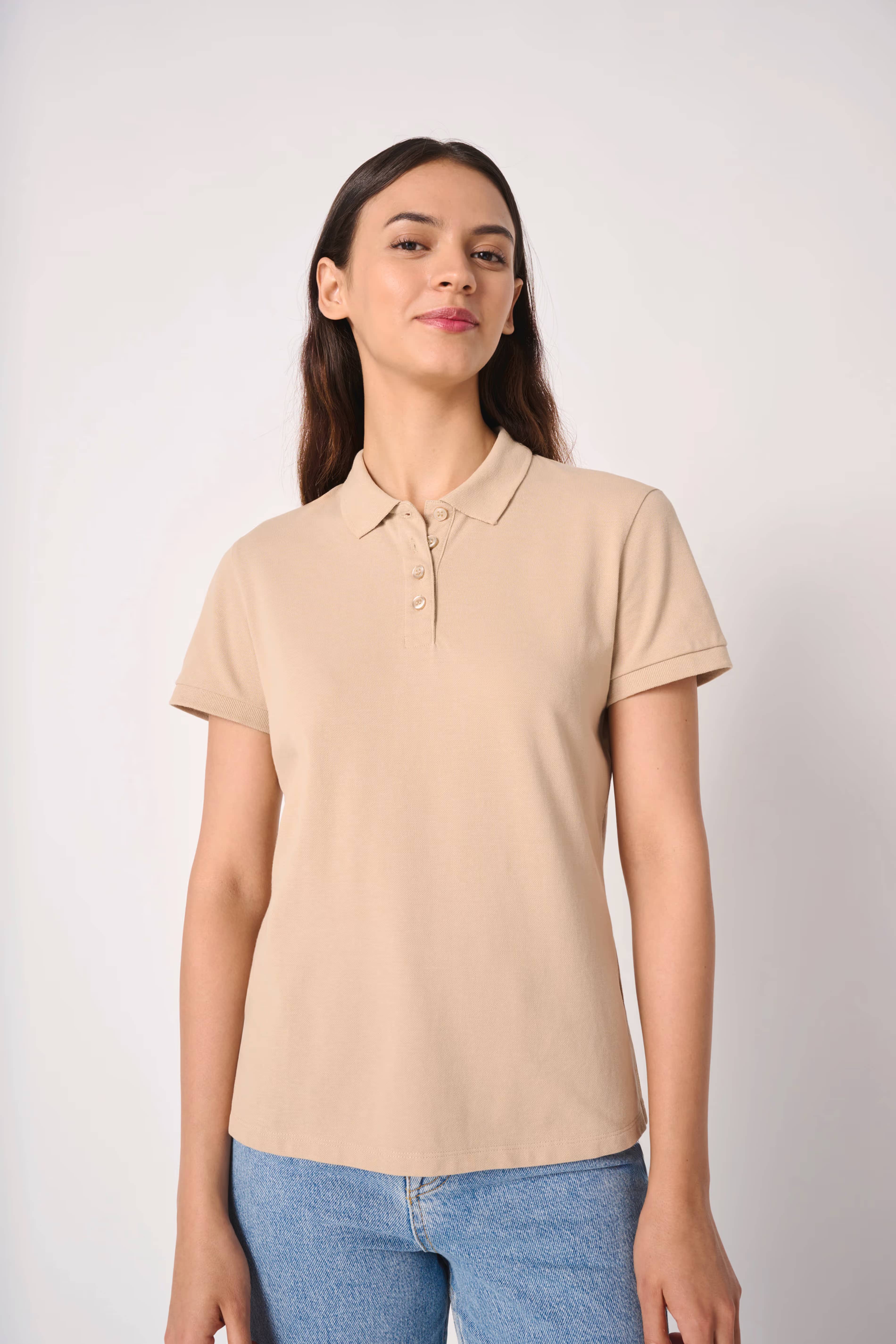 Damen Piqué-Poloshirt 221
