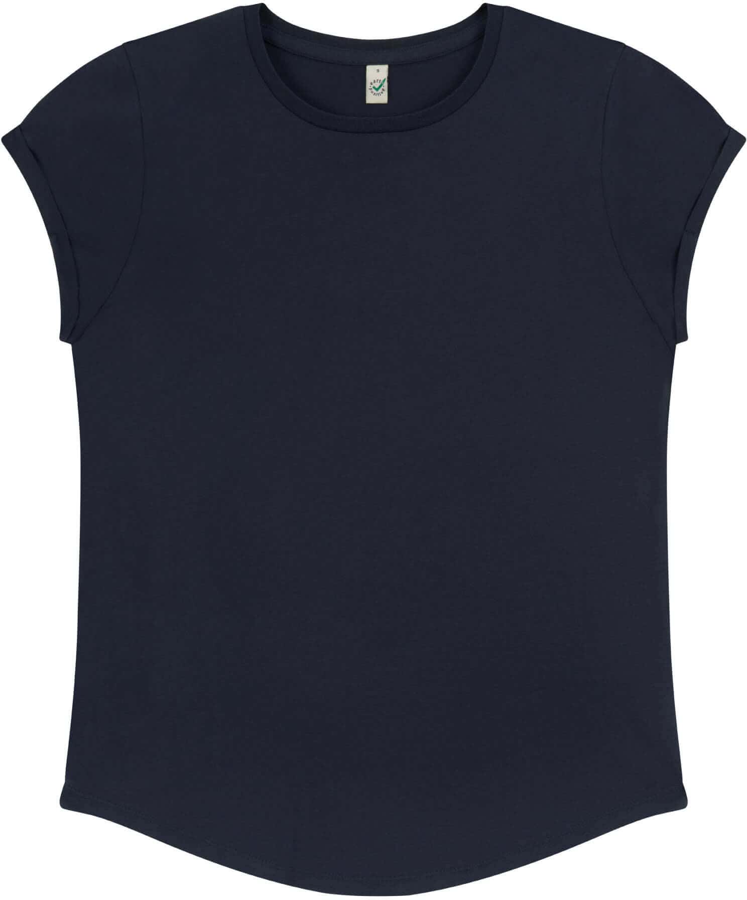 Women`s Rolled Up Sleeve Organic