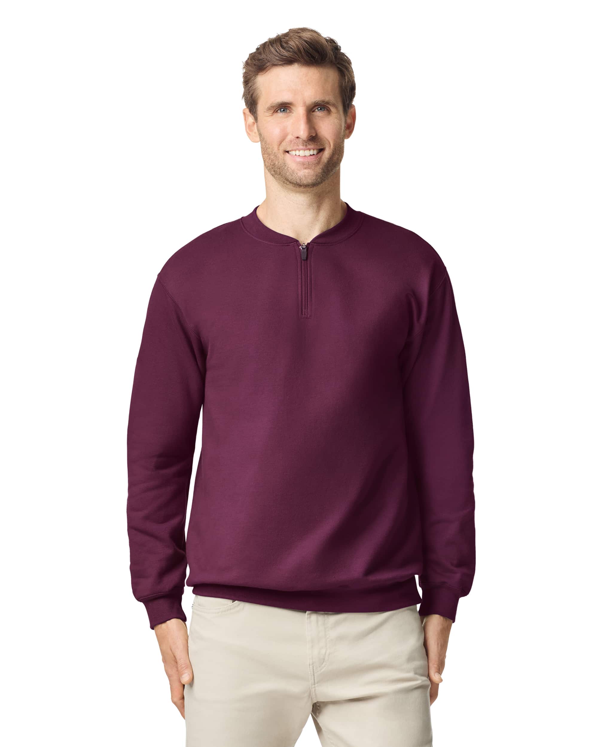 Softstyle® Midweight Adult Fleece 1/4 Zip Sweatshirt