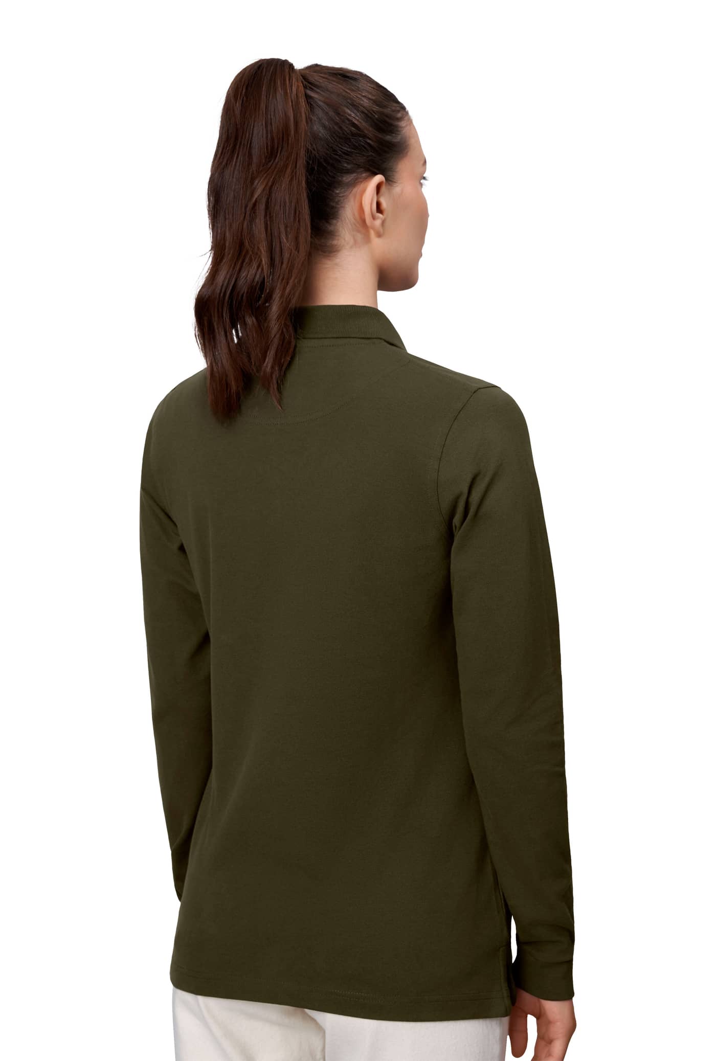 Langarm Stretch-Poloshirt 545