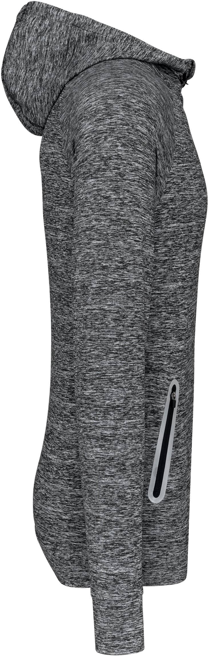 Kapuzen-Sweatshirt 1/4 Sport-Reißverschluss Unisex